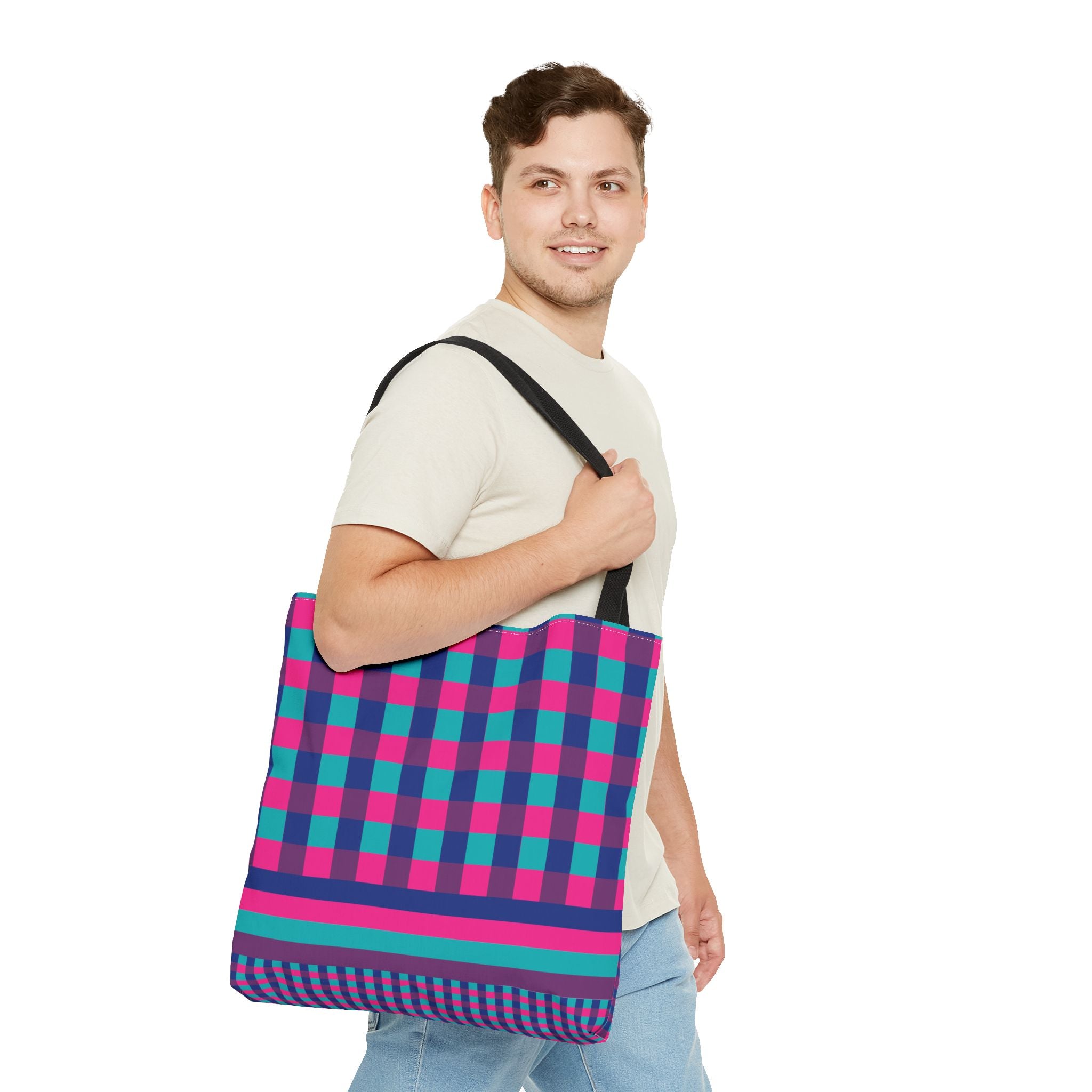 Colorblock Tote Bag