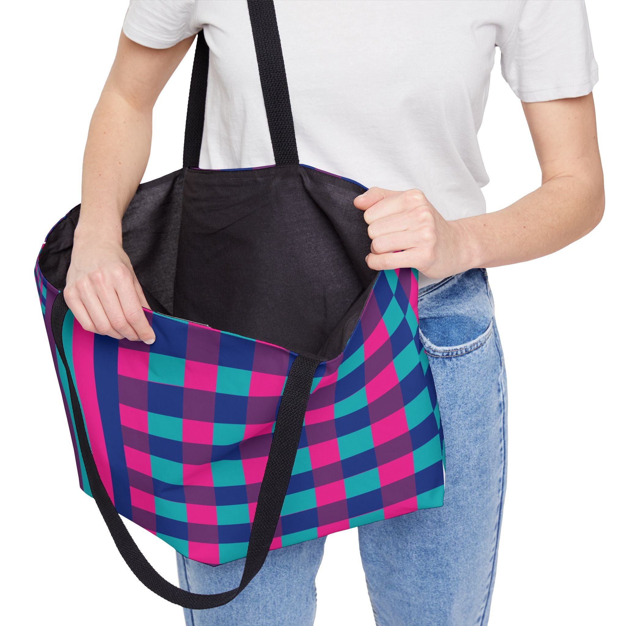 Colorblock Tote Bag