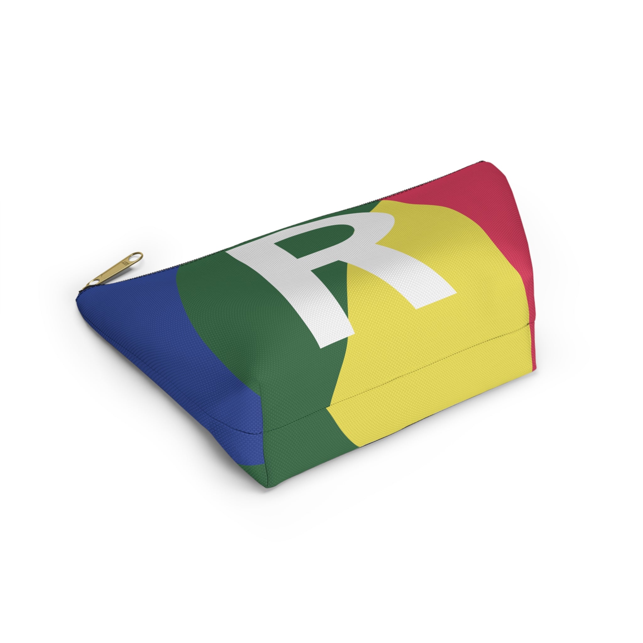 Colorblock Accessory Pouch — Monogram R T-Bottom Cosmetic Bag