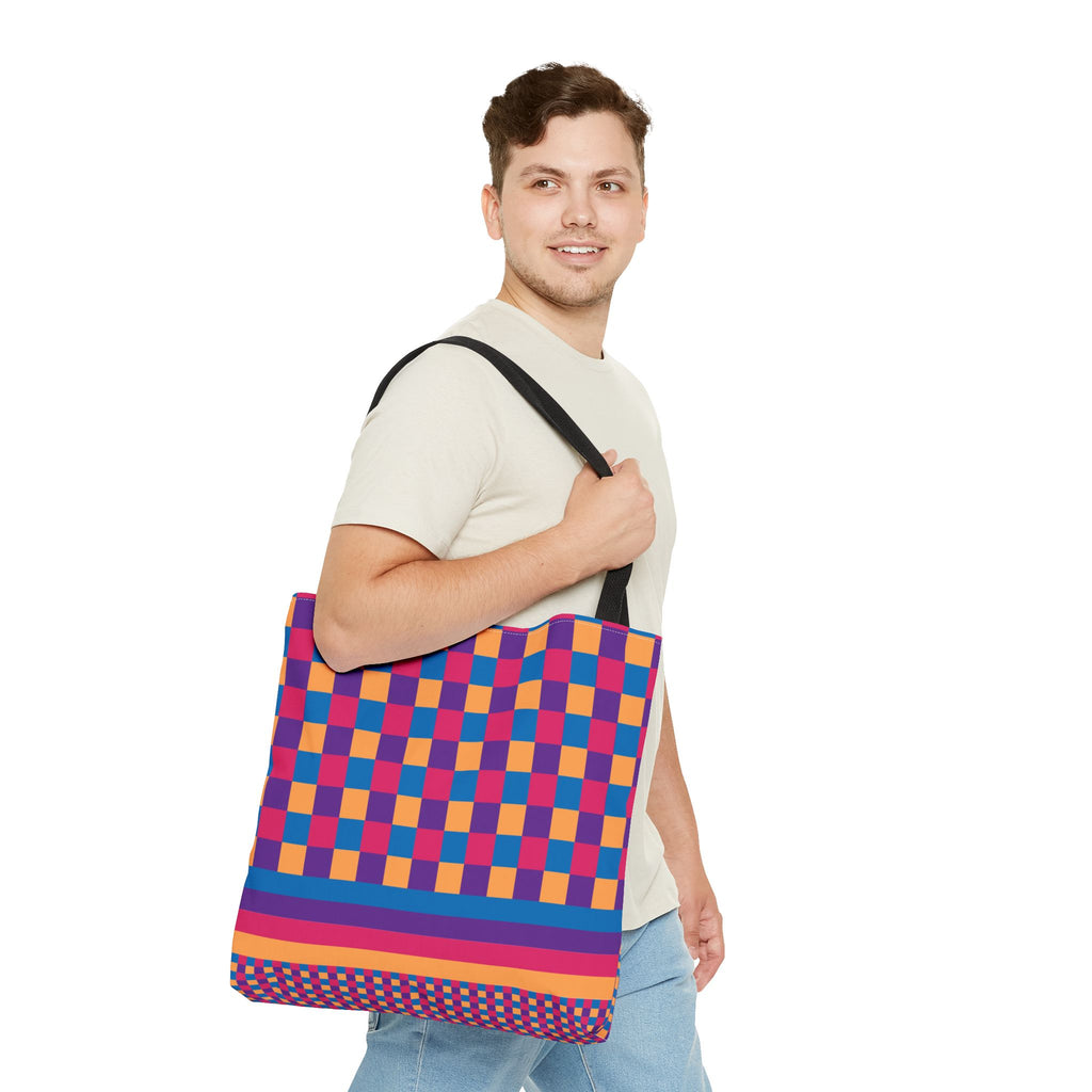 Colorblock Tote Bag