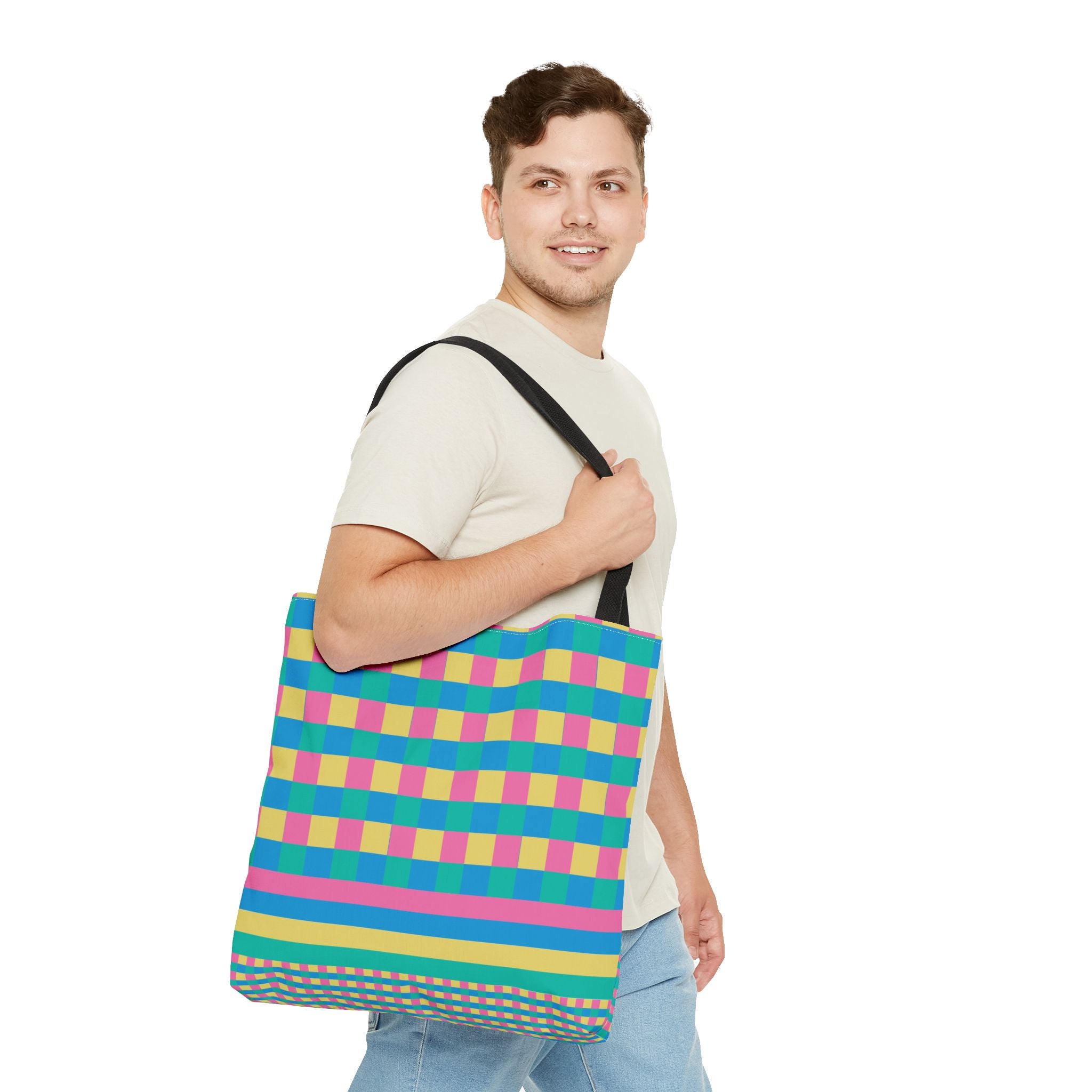 Colorblock Tote Bag