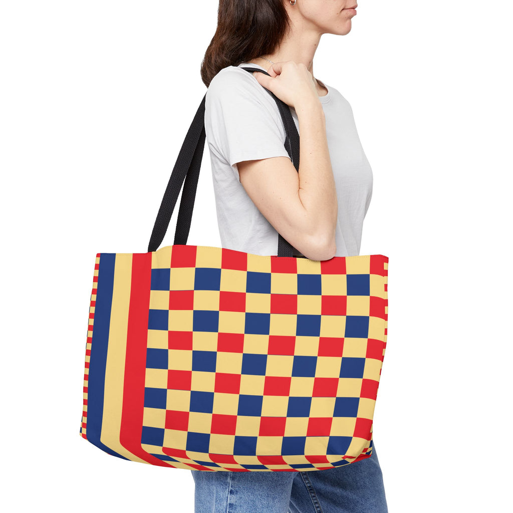 Colorblock Tote Bag