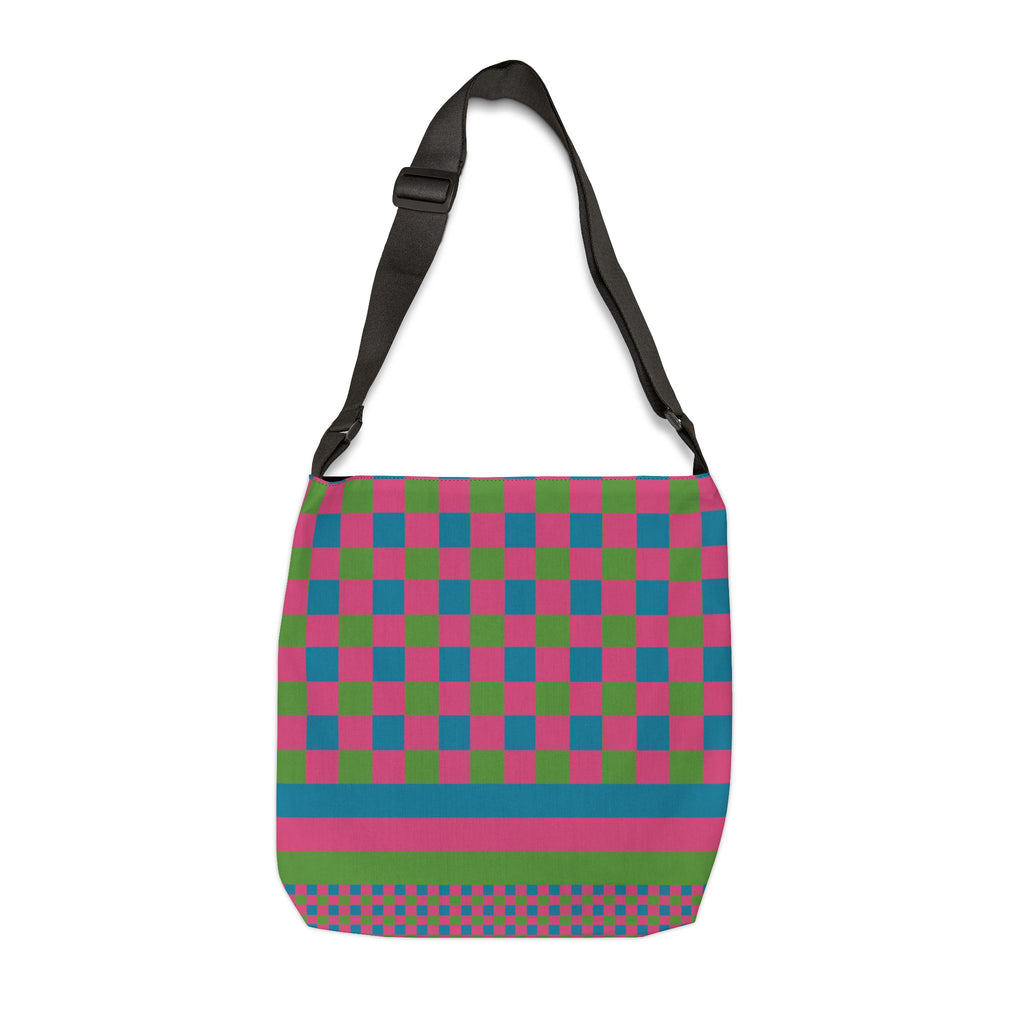 Colorblock Geometric Tote Bag