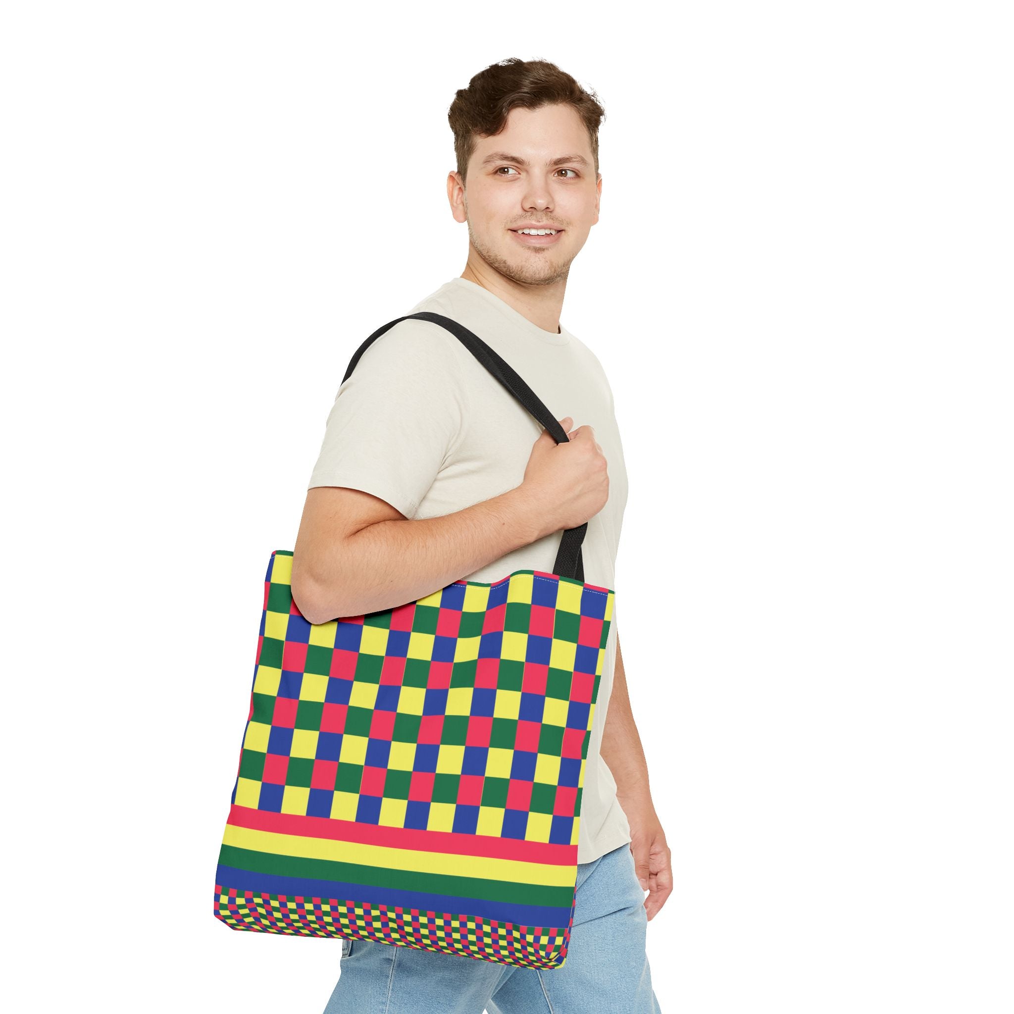 Colorblock Tote Bag