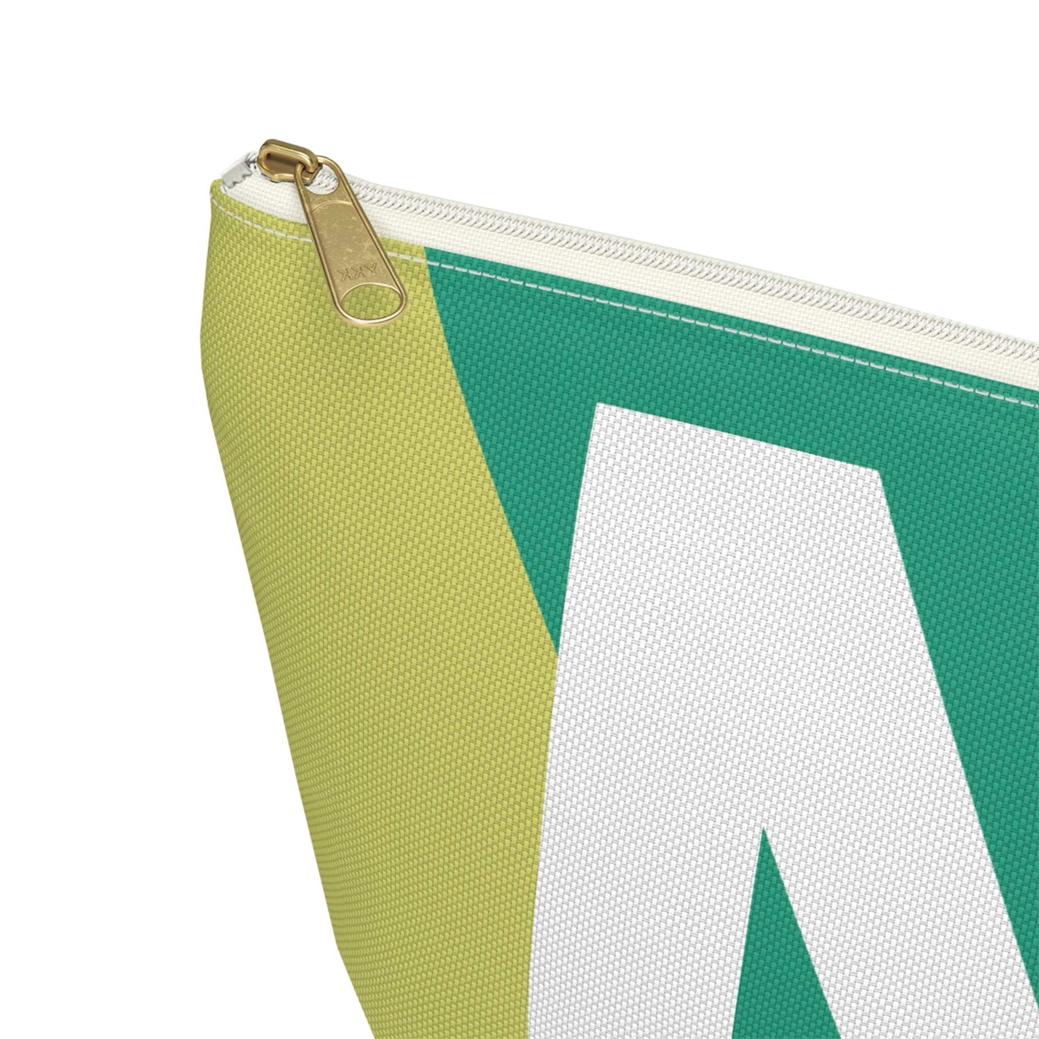 Initials Colorblock Accessory Pouch — Monogram M T-Bottom Cosmetic Bag