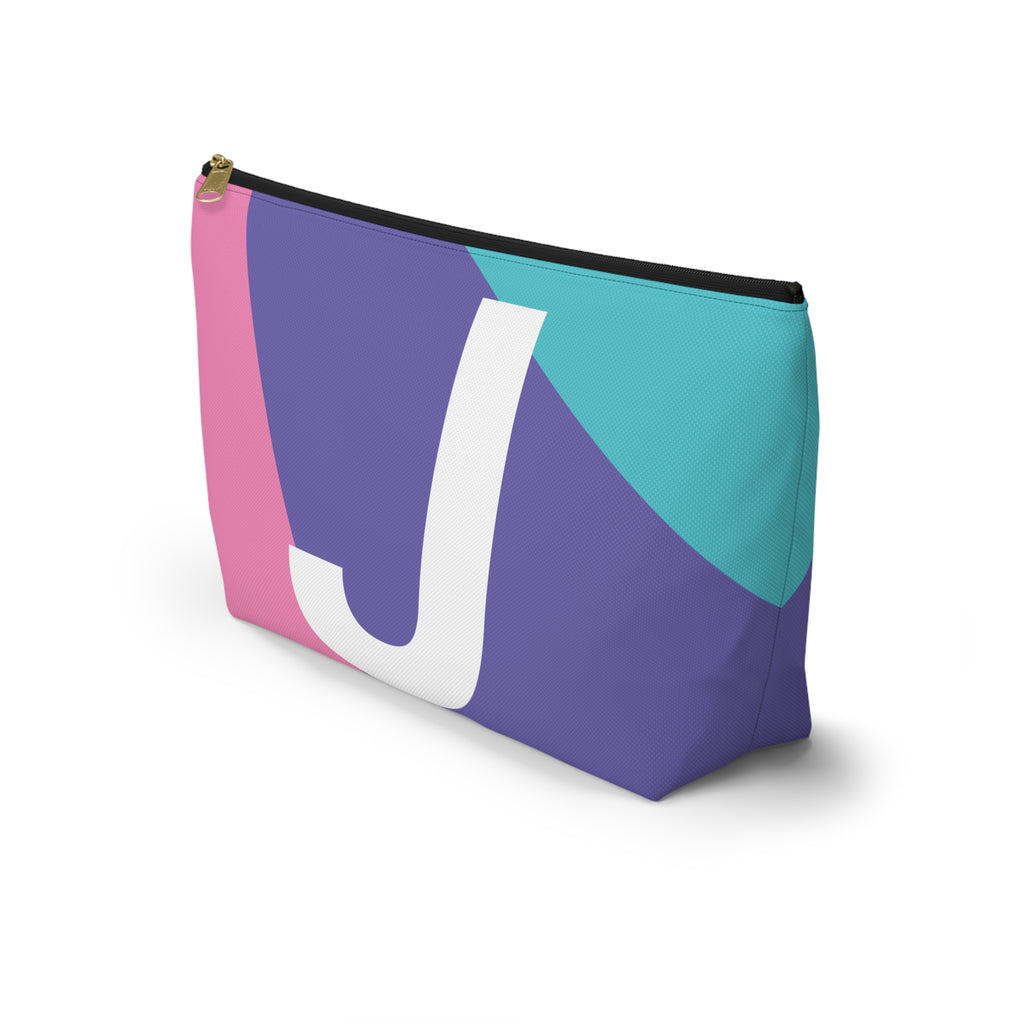 Colorblock Accessory Pouch — Monogram J T-Bottom Cosmetic Bag