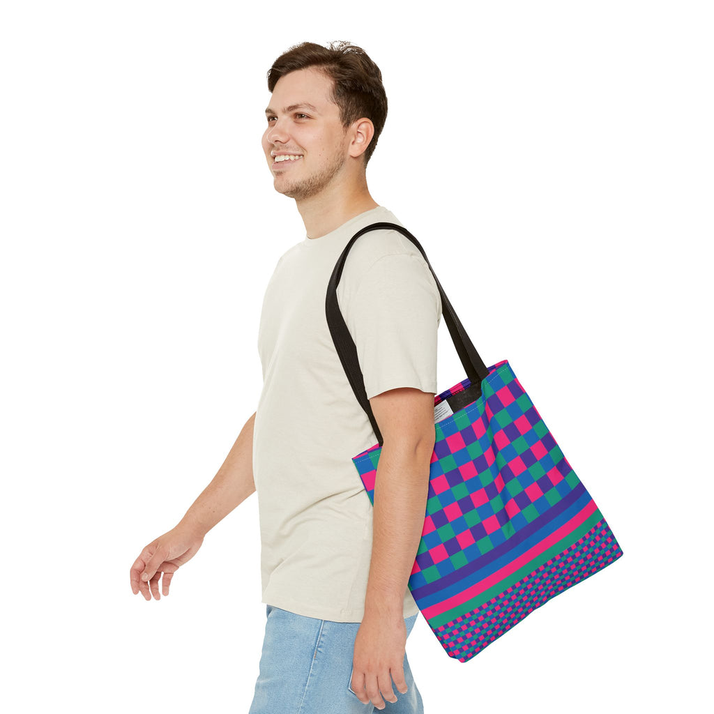 Colorblock Tote Bag