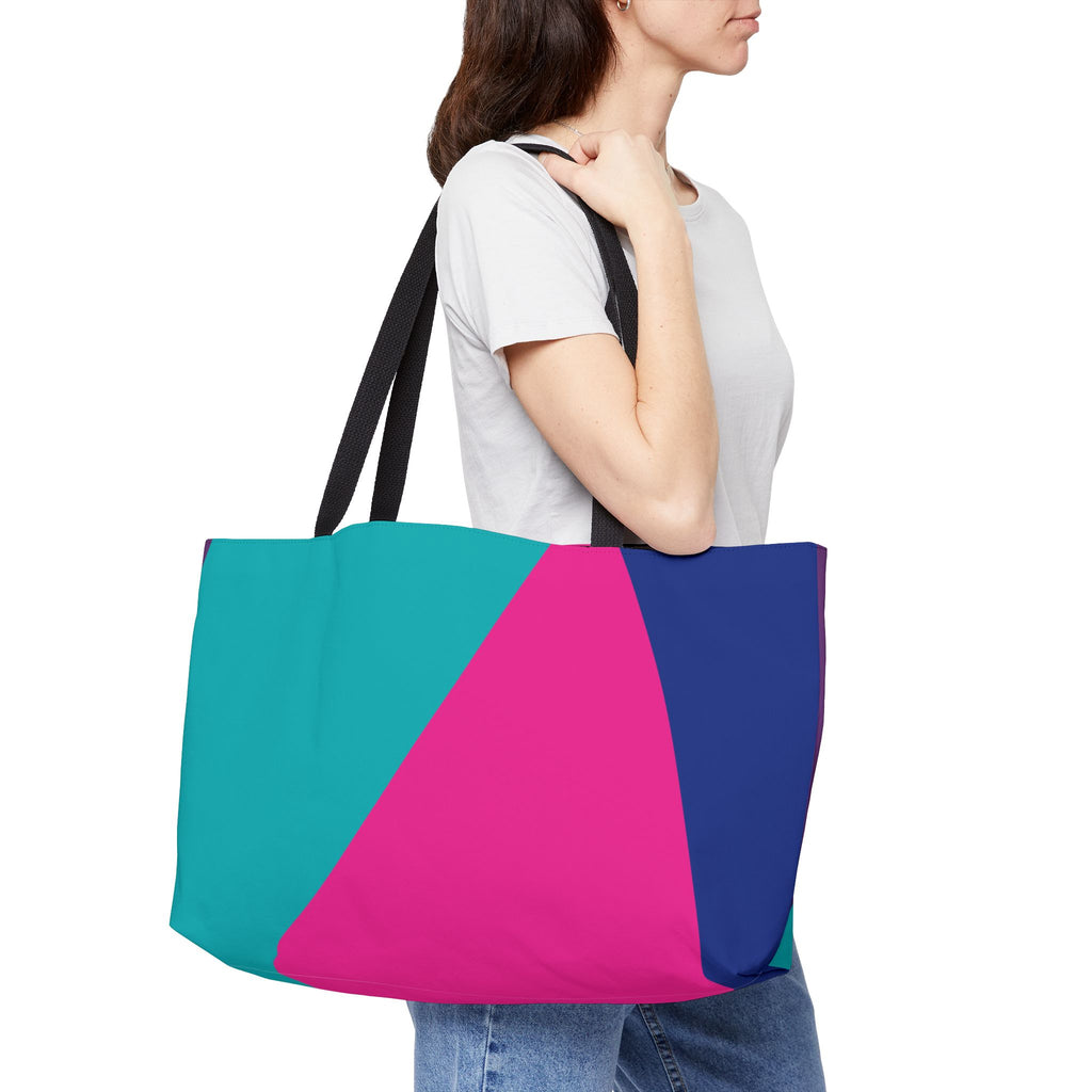 Colorblock Tote Bag