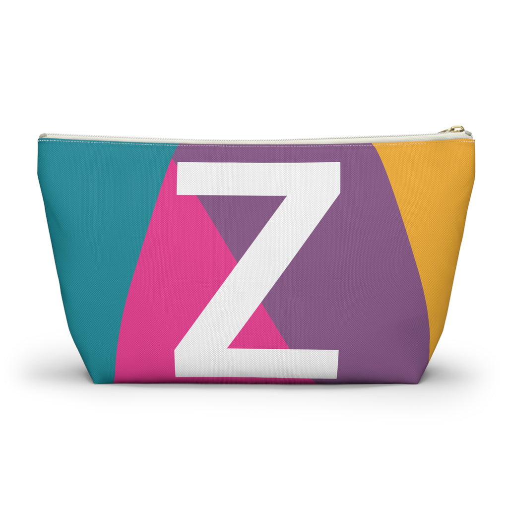 Colorblock Accessory Pouch — Monogram Z T-Bottom Cosmetic Bag