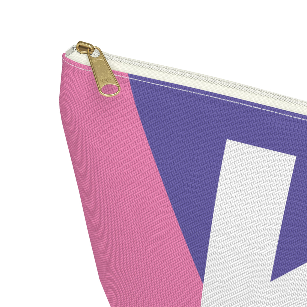 Colorblock Accessory Pouch — Monogram K T-Bottom Cosmetic Bag