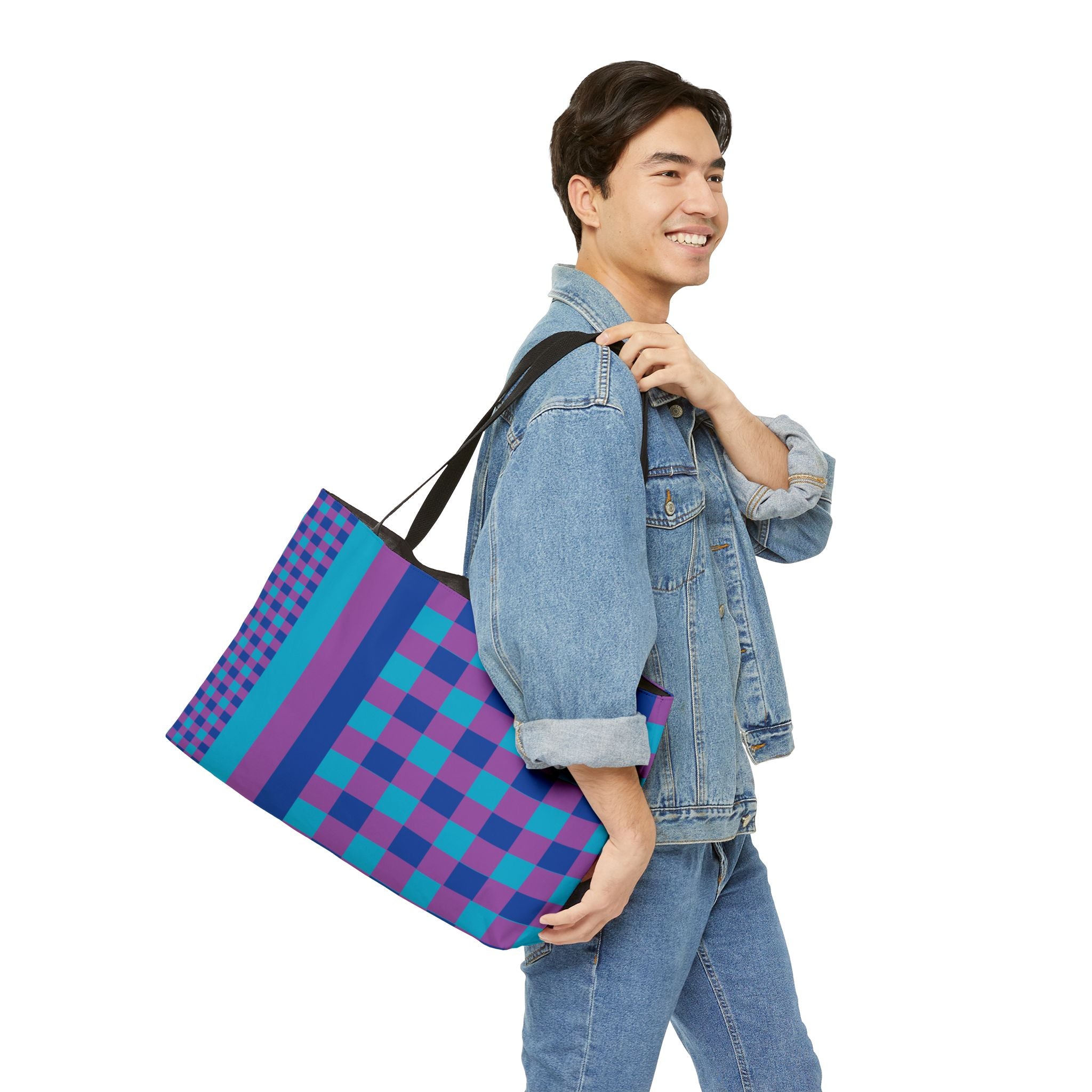 Colorblock Tote Bag