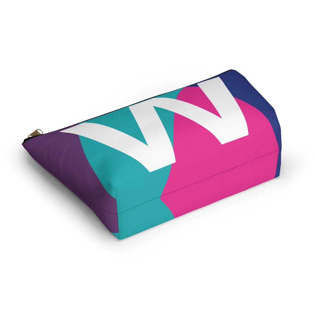 Colorblock Accessory Pouch — Monogram W T-Bottom Cosmetic Bag