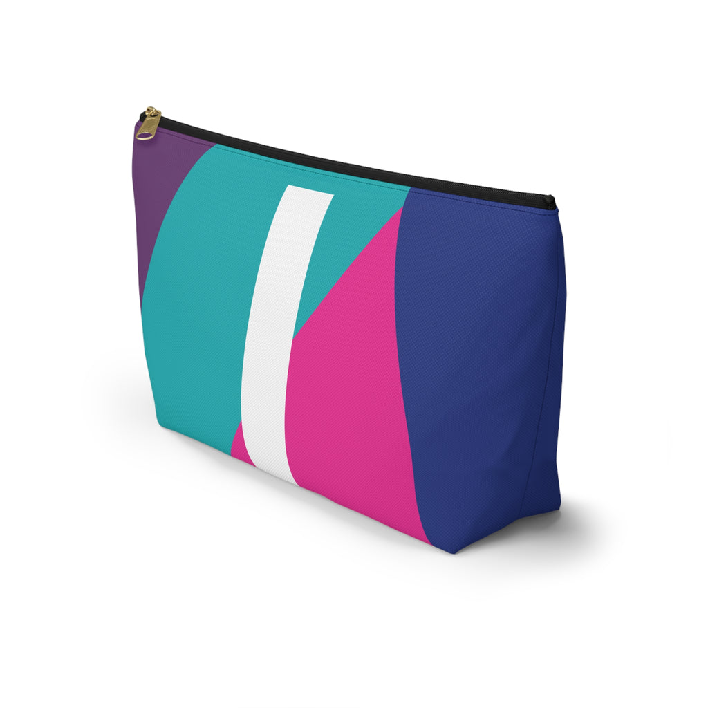 Colorblock Accessory Pouch — Monogram I T-Bottom Cosmetic Bag