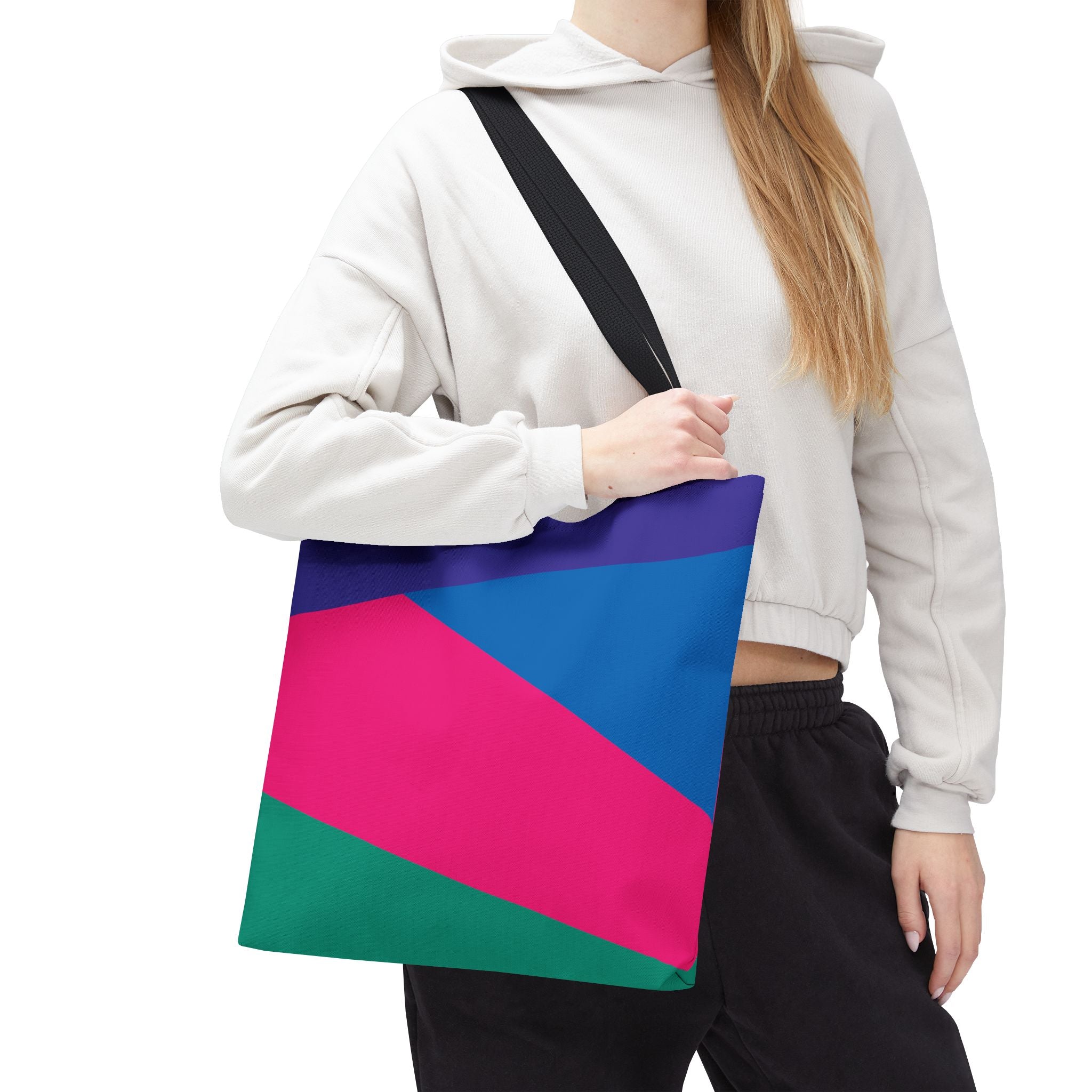 Colorblock Tote Bag