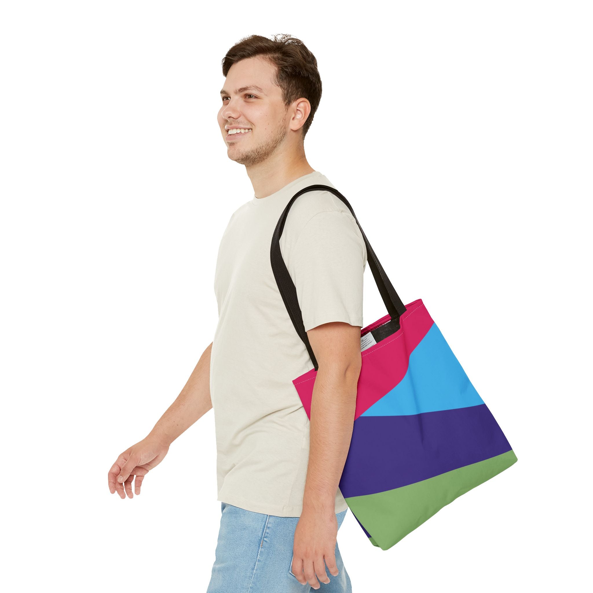 Colorblock Tote Bag