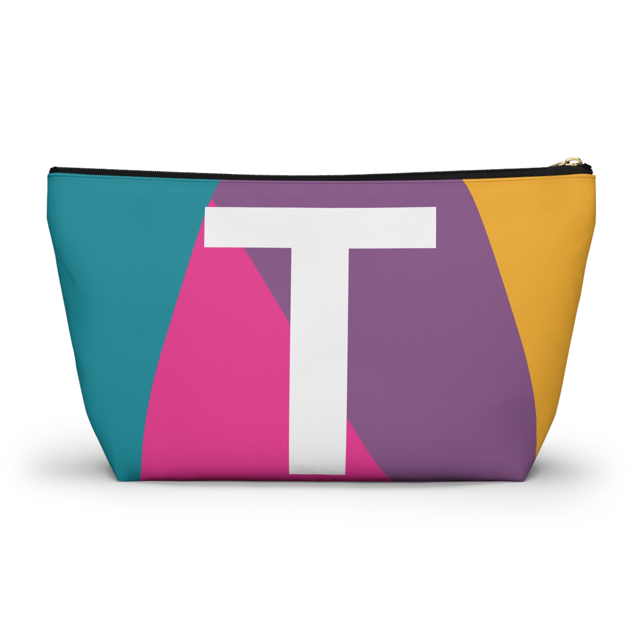 Colorblock Accessory Pouch — Monogram T T-Bottom Cosmetic Bag