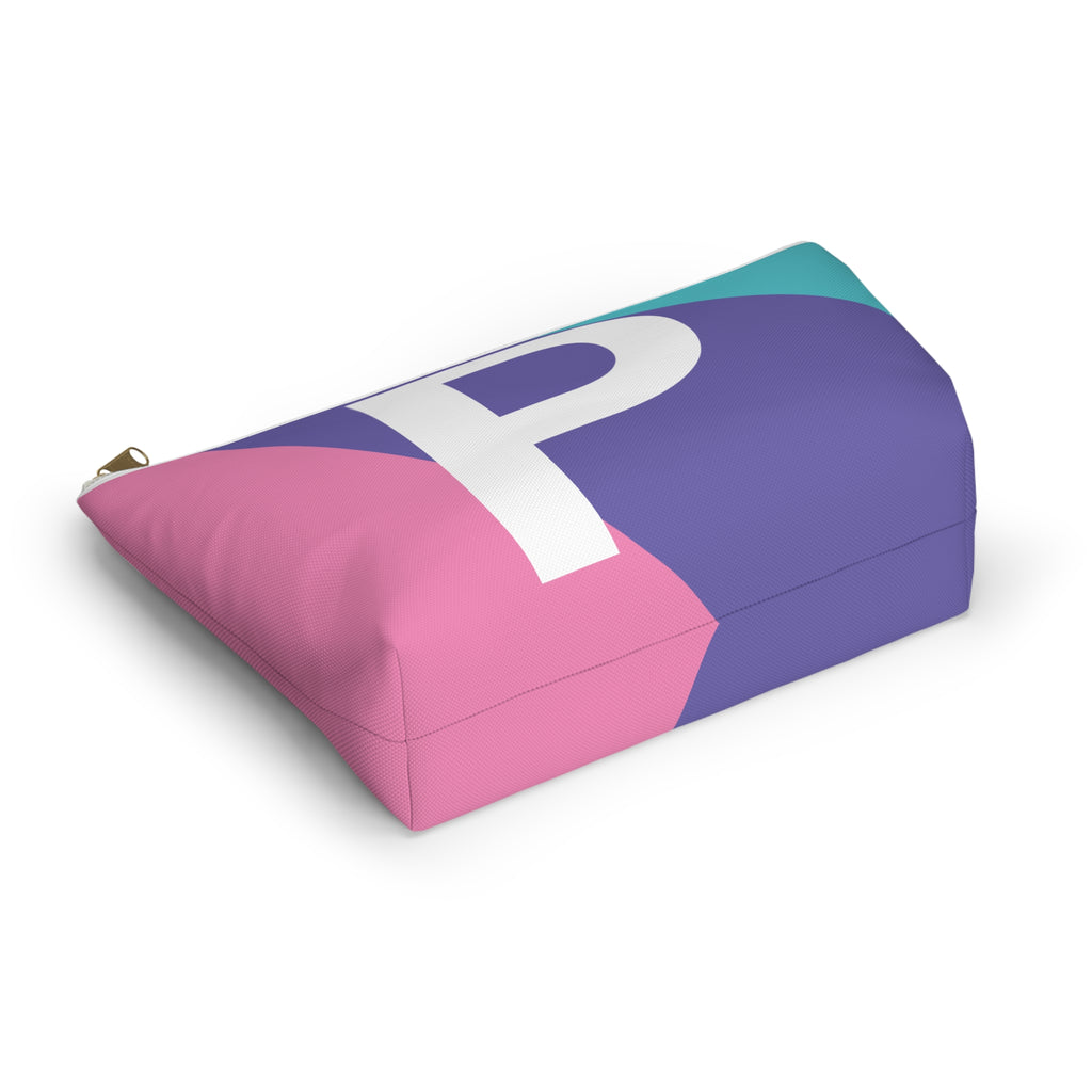 Colorblock Accessory Pouch — Monogram P T-Bottom Cosmetic Bag