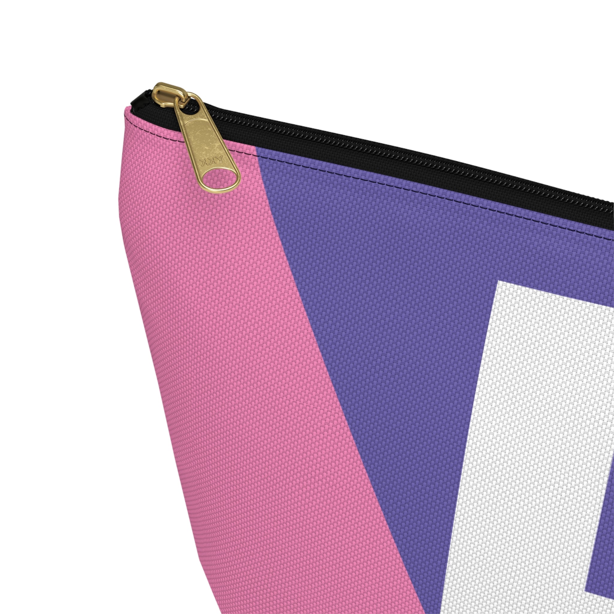 Initials Colorblock Accessory Pouch — Monogram E T-Bottom Cosmetic Bag