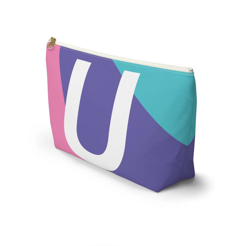 Colorblock Accessory Pouch — Monogram U T-Bottom Cosmetic Bag