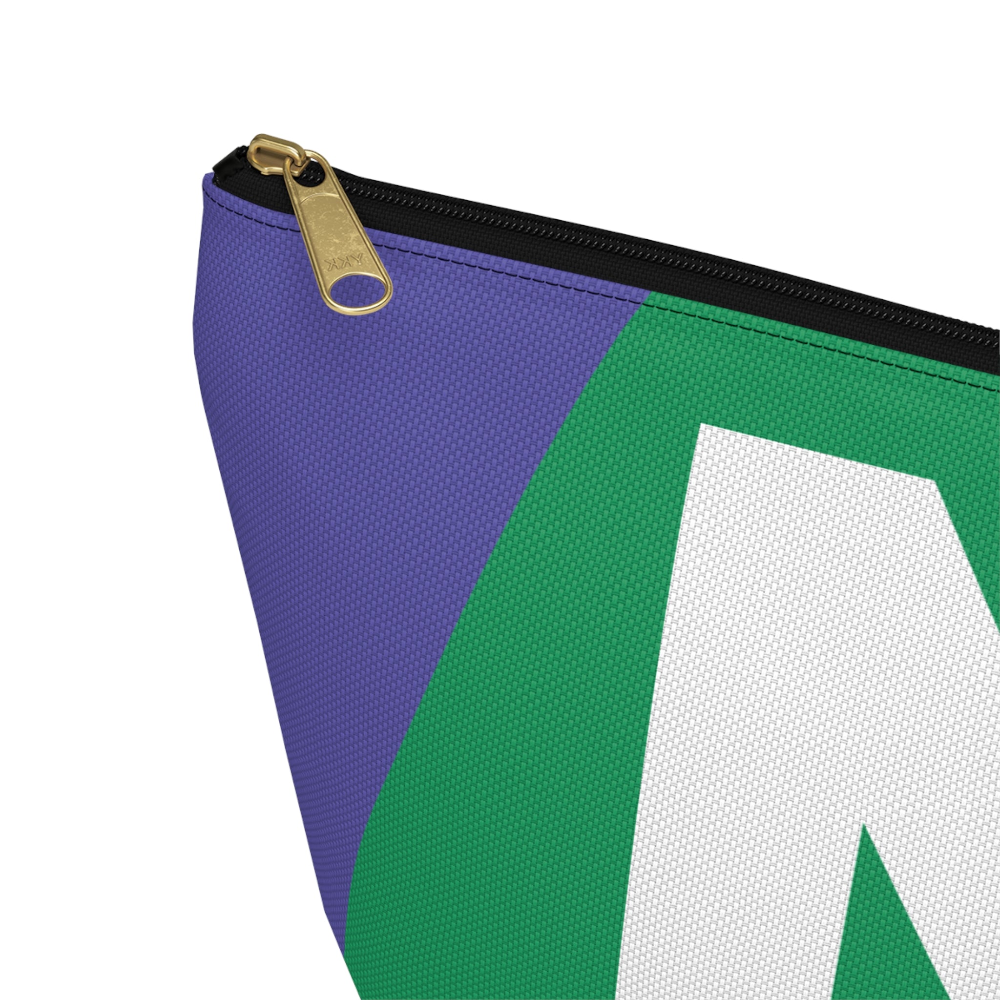 Initials Colorblock Accessory Pouch — Monogram N T-Bottom Cosmetic Bag