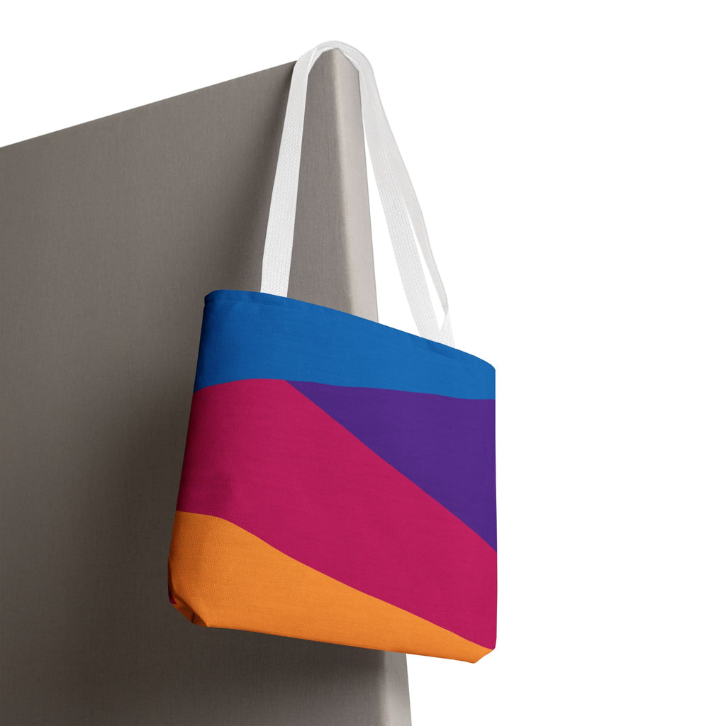 Colorblock Tote Bag