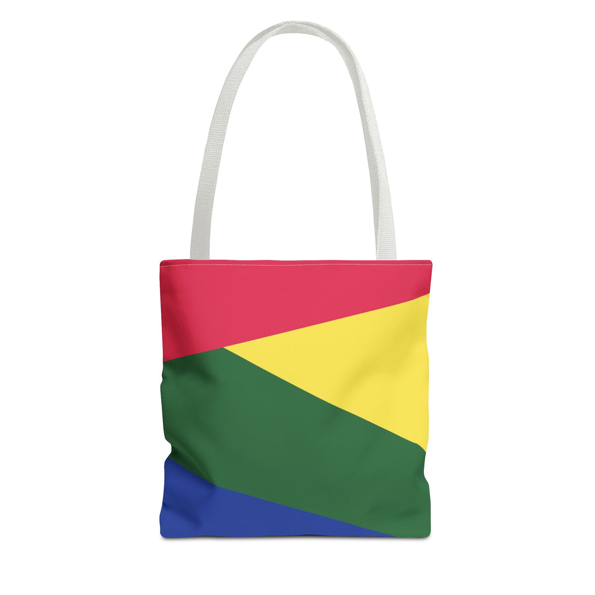 Retro 80s & 90s Inspired Color Block Tote Bag | Stylish Everyday Canvas Shoulder Bag