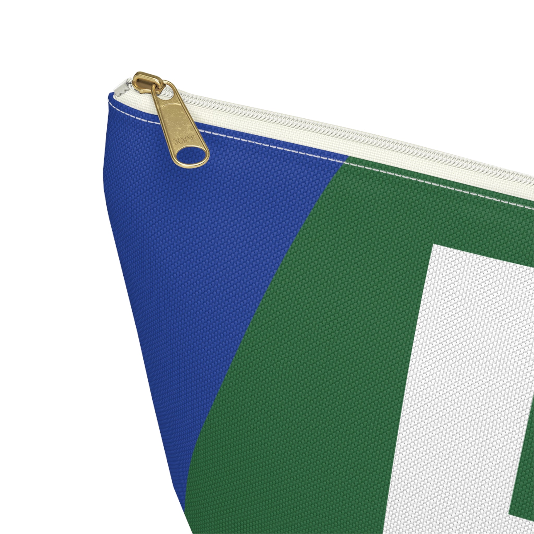Initials Colorblock Accessory Pouch — Monogram E T-Bottom Cosmetic Bag