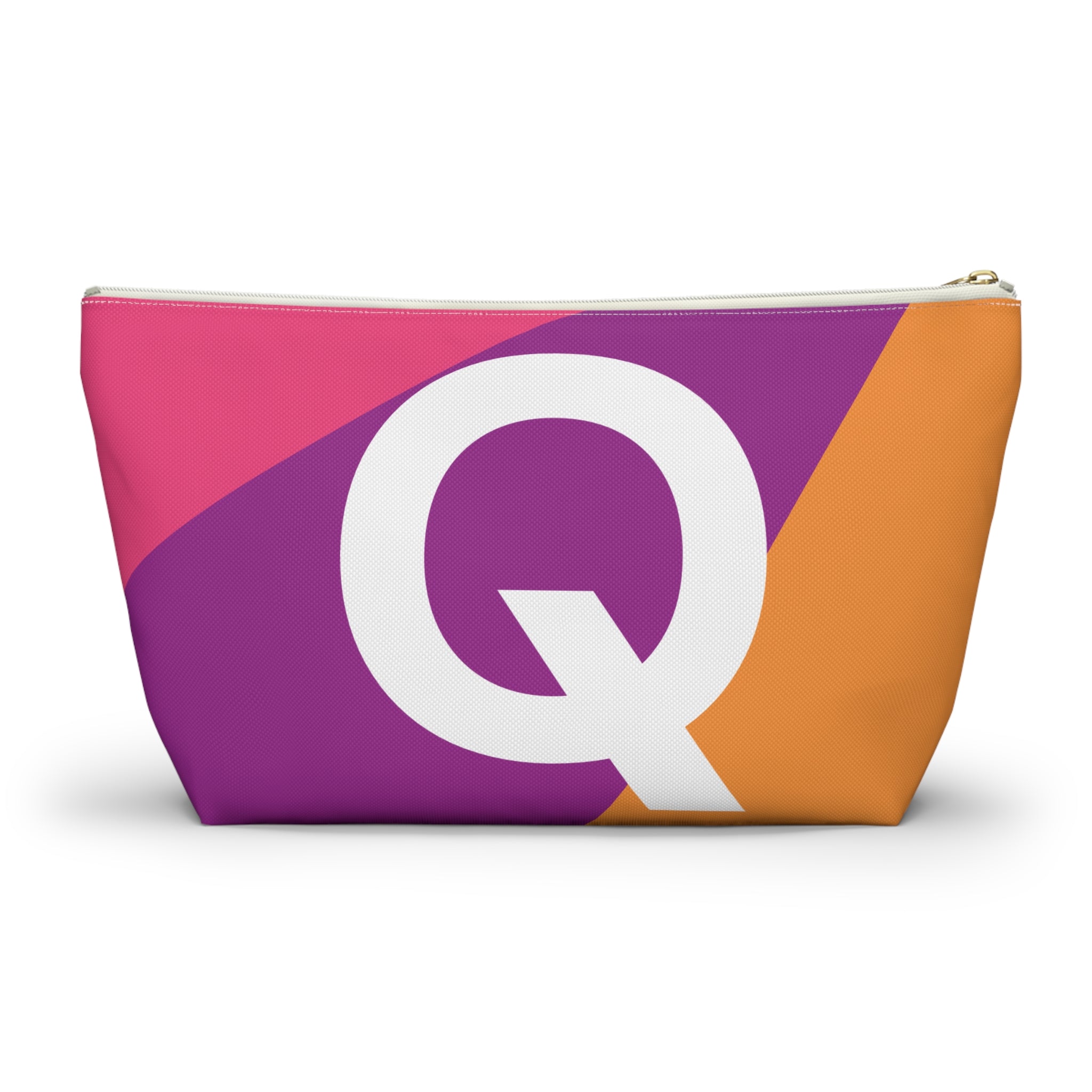 Colorblock Accessory Pouch — Monogram Q T-Bottom Cosmetic Bag