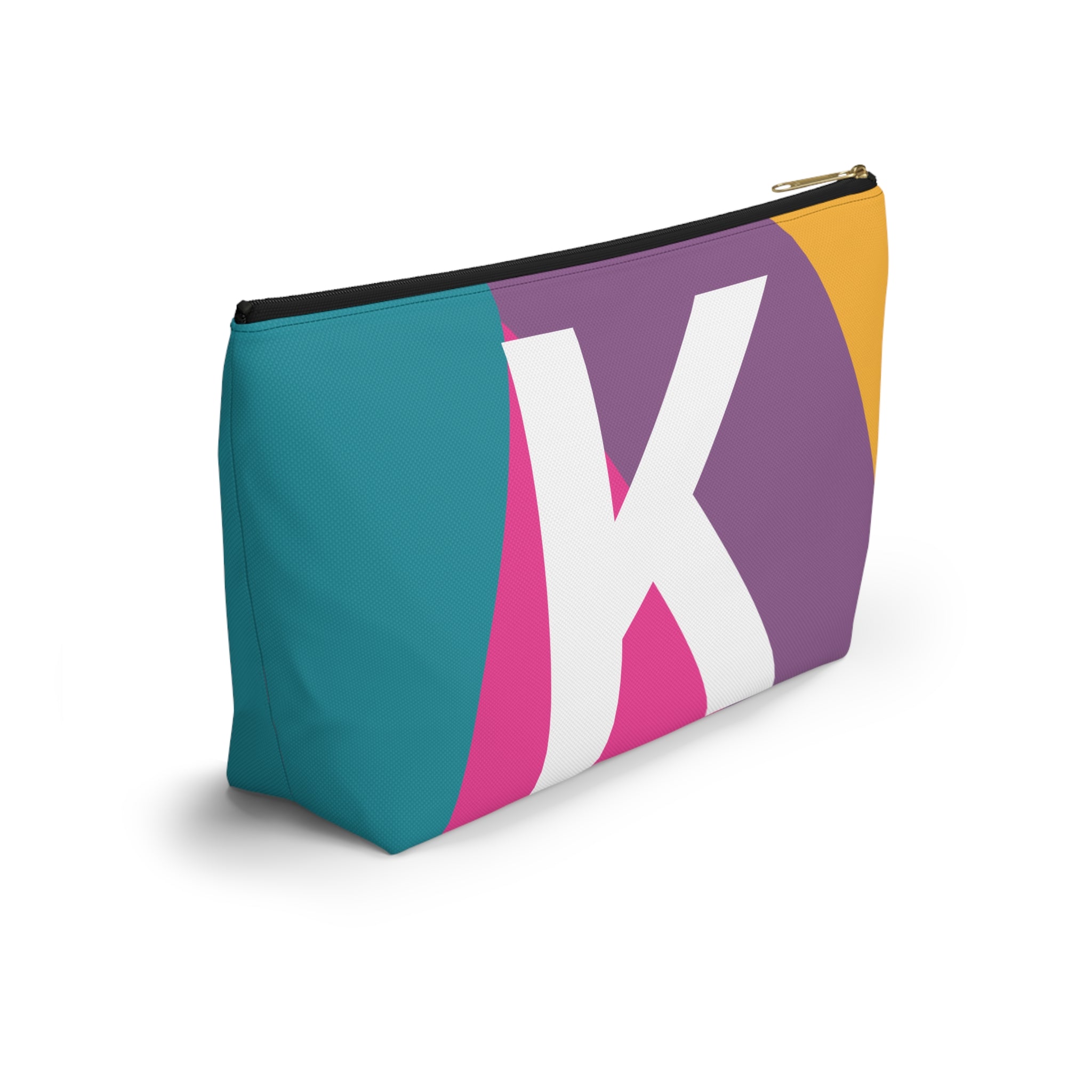 Colorblock Accessory Pouch — Monogram K T-Bottom Cosmetic Bag