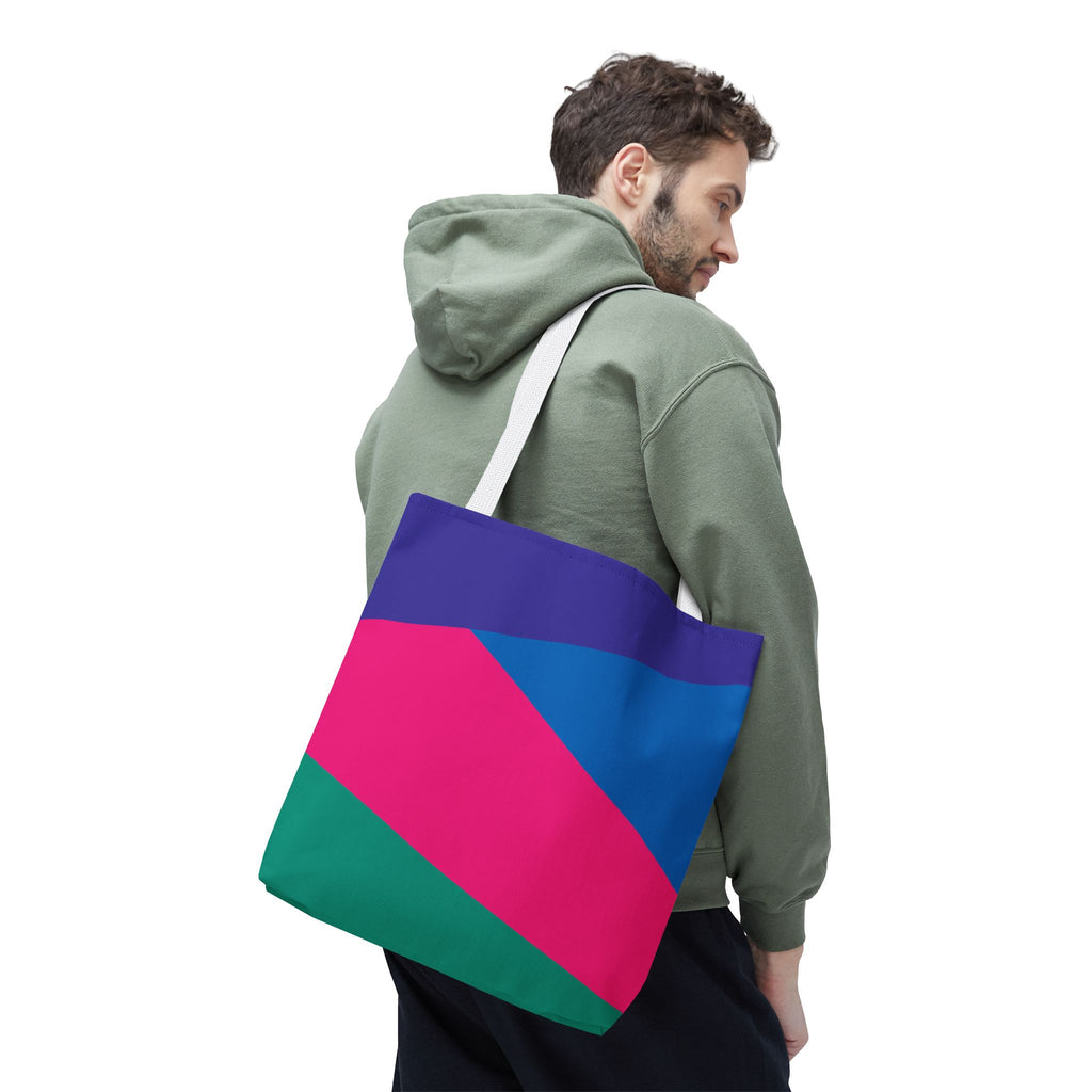 Colorblock Tote Bag