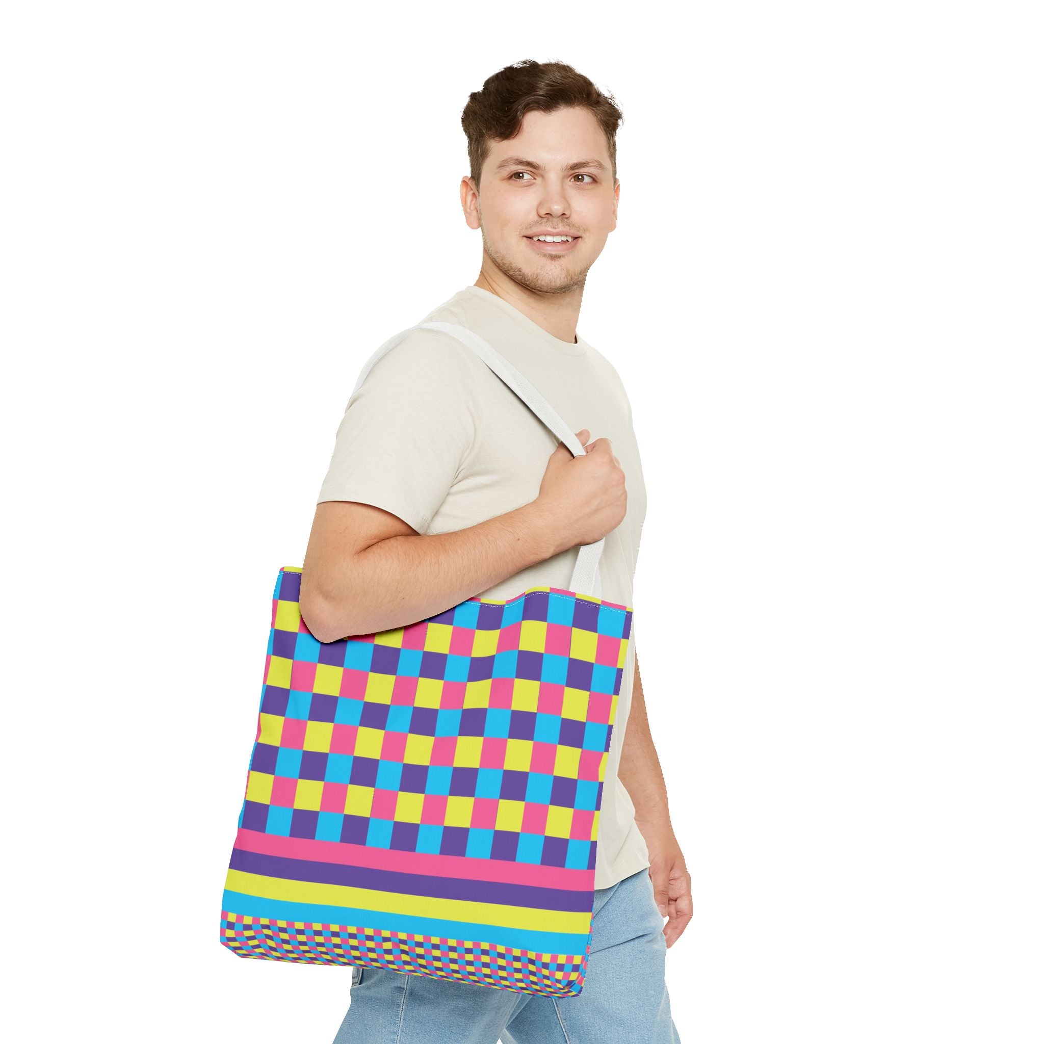 Colorblock Tote Bag