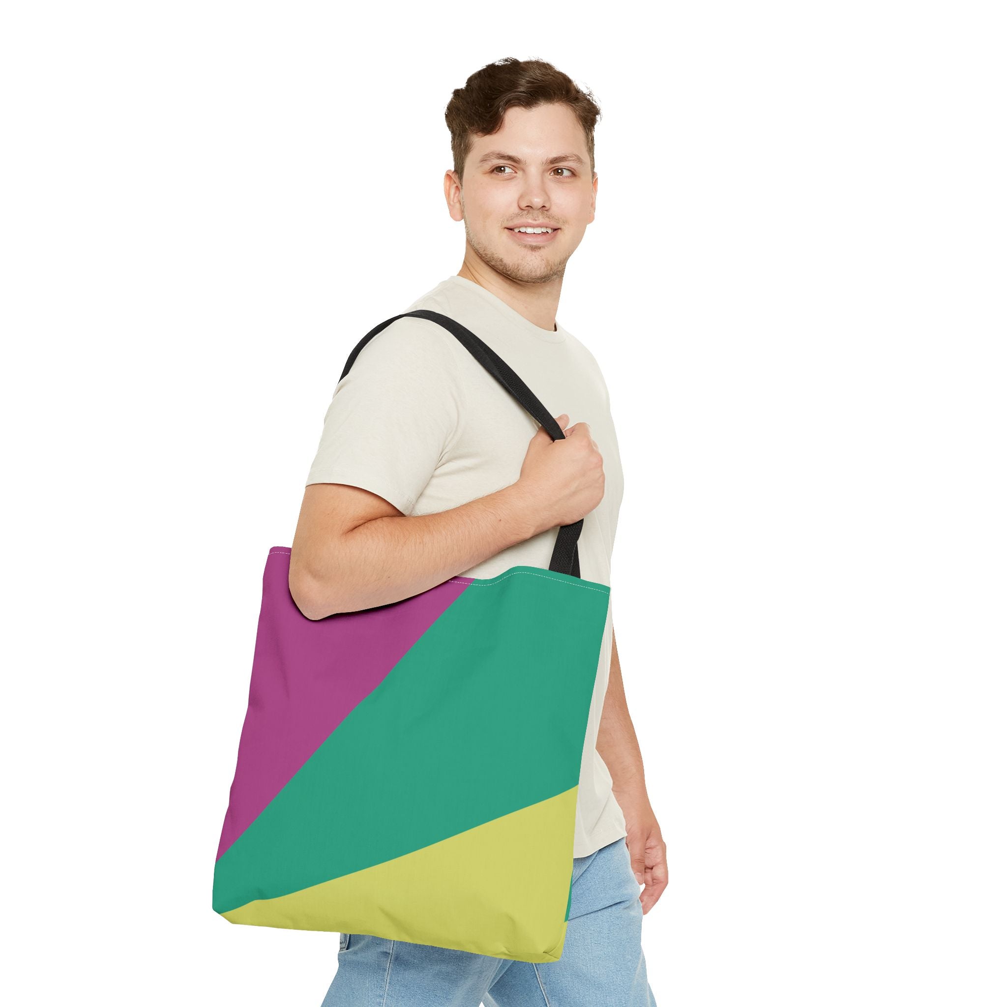 Colorblock Tote Bag
