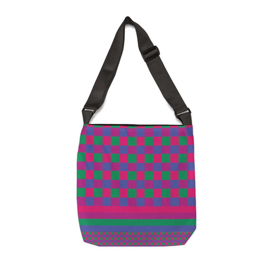 Colorblock Geometric Tote Bag