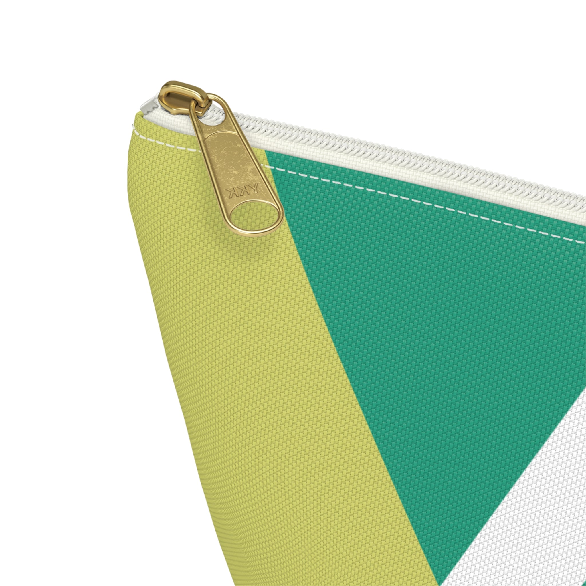Initials Colorblock Accessory Pouch — Monogram A T-Bottom Cosmetic Bag