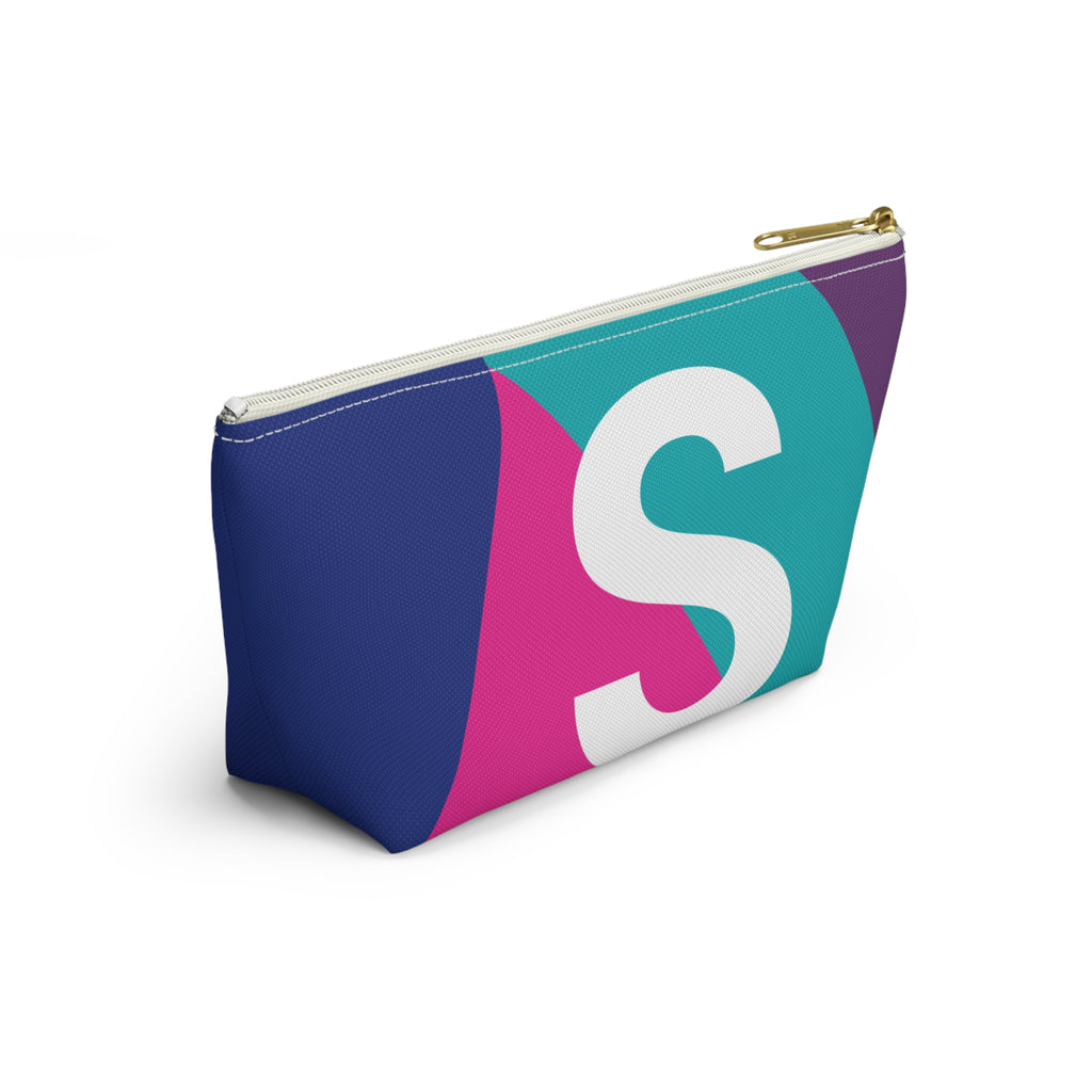Colorblock Accessory Pouch — Monogram S T-Bottom Cosmetic Bag