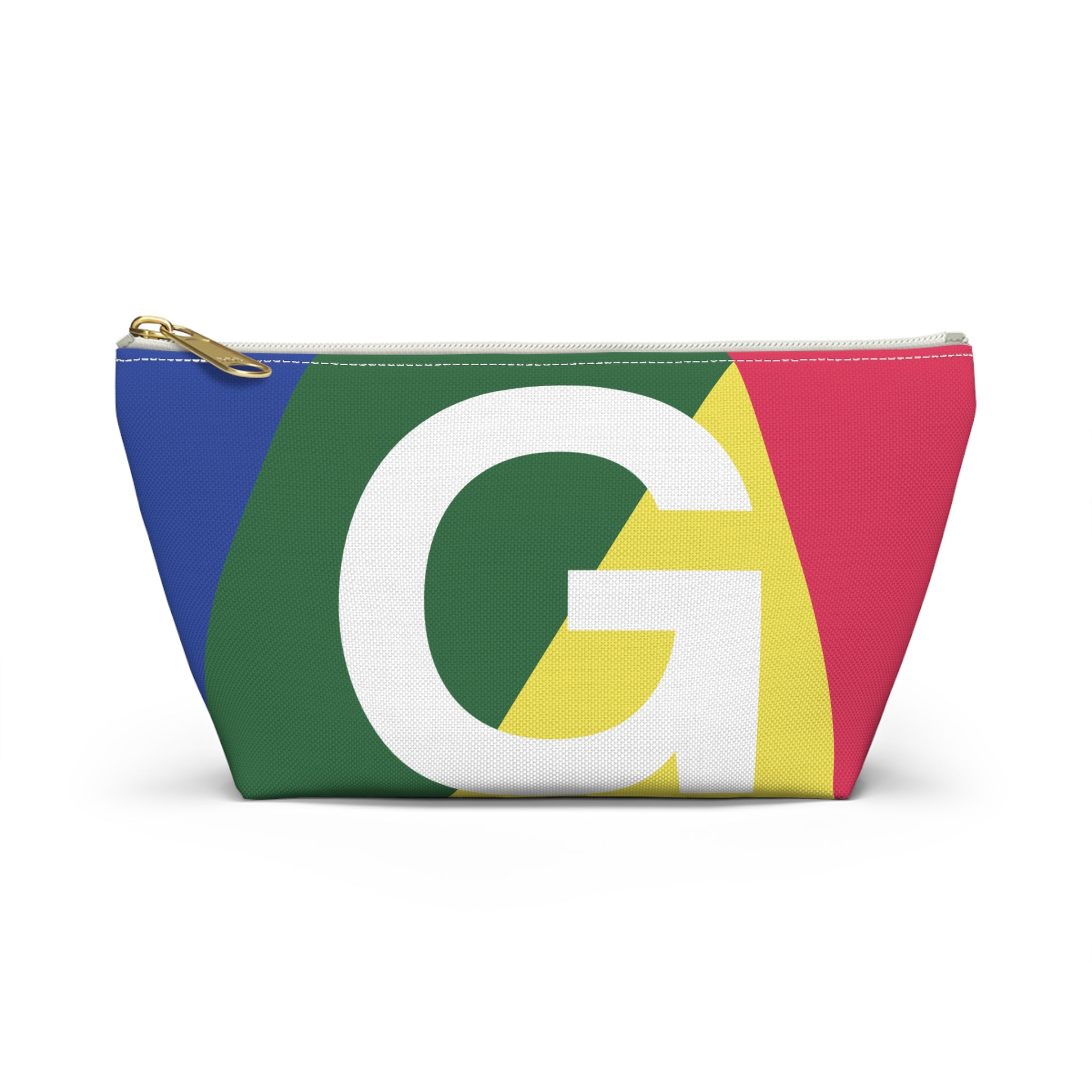 Initials Colorblock Accessory Pouch — Monogram G T-Bottom Cosmetic Bag