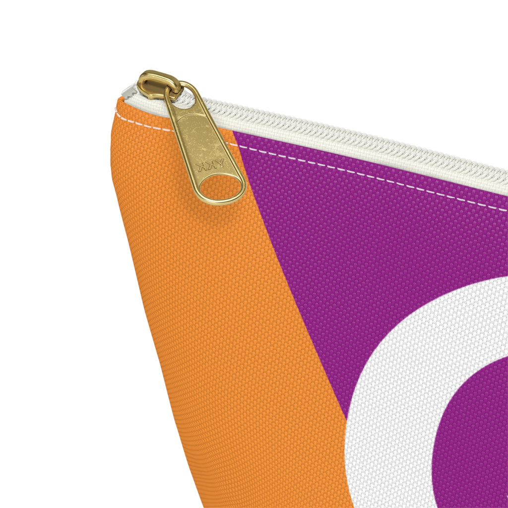 Colorblock Accessory Pouch — Monogram Q T-Bottom Cosmetic Bag