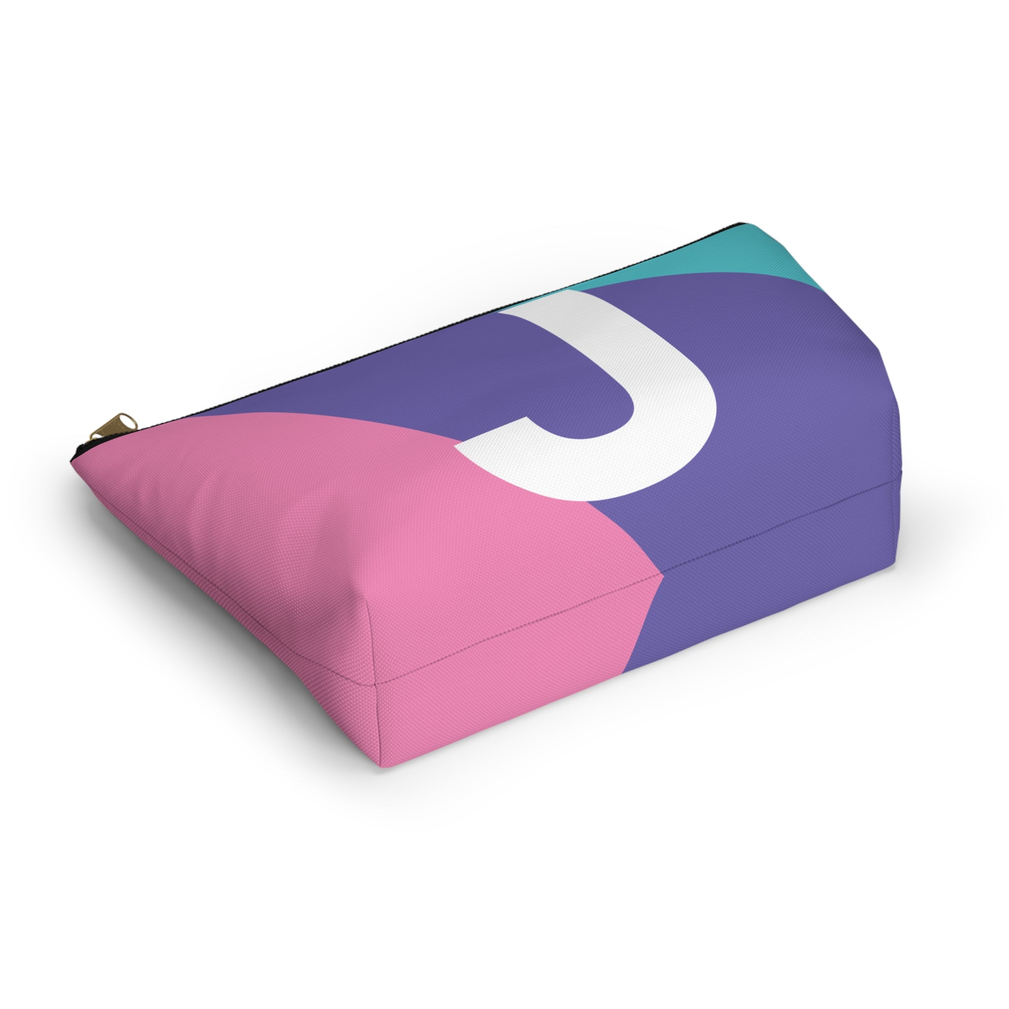 Colorblock Accessory Pouch — Monogram J T-Bottom Cosmetic Bag