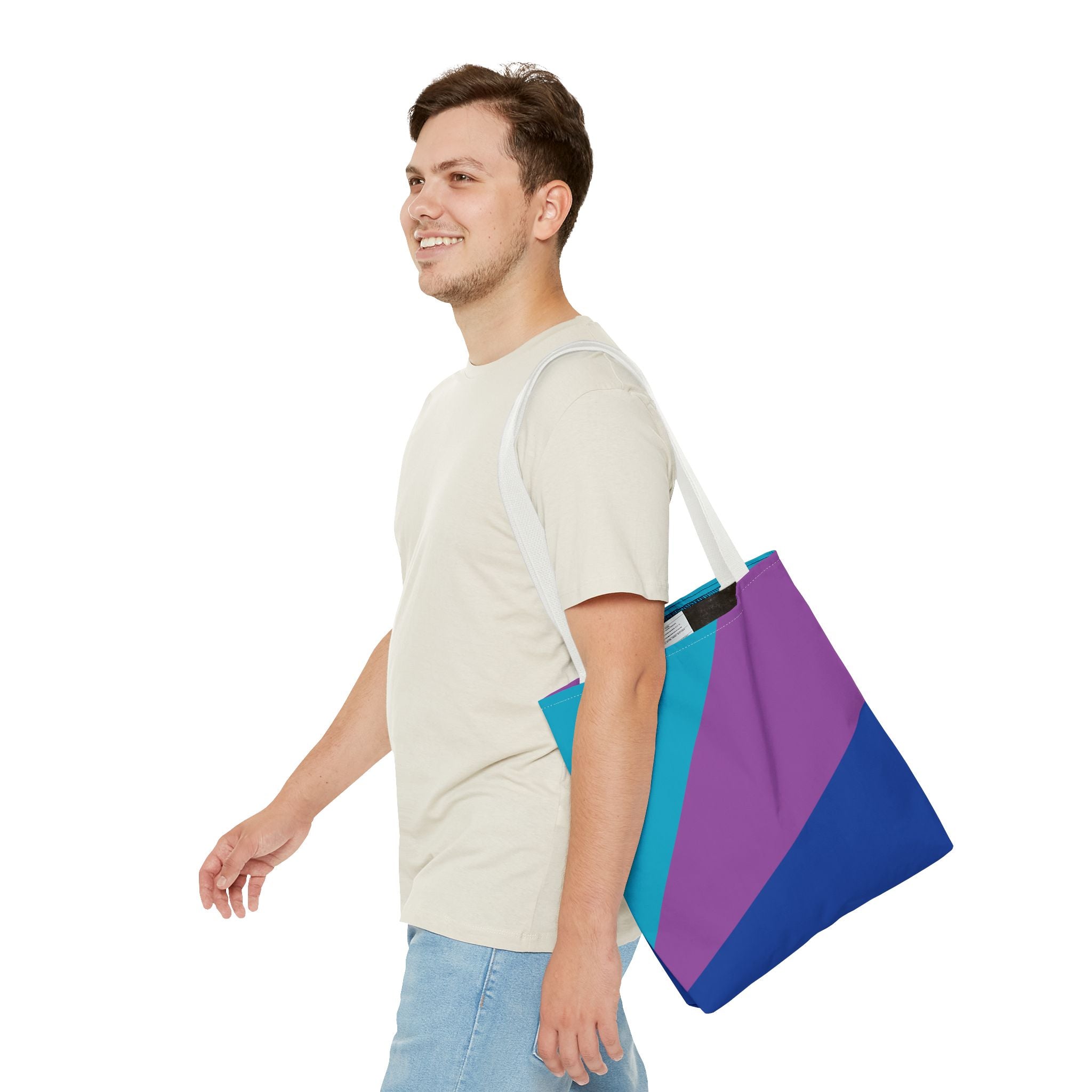 Colorblock Tote Bag