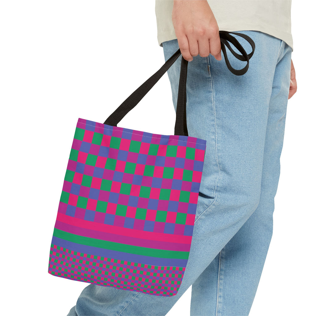 Colorblock Tote Bag