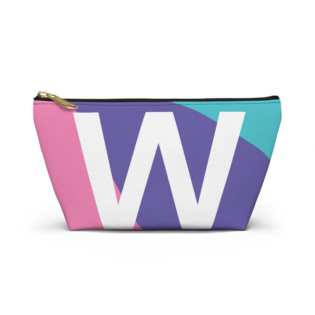 Colorblock Accessory Pouch — Monogram W T-Bottom Cosmetic Bag