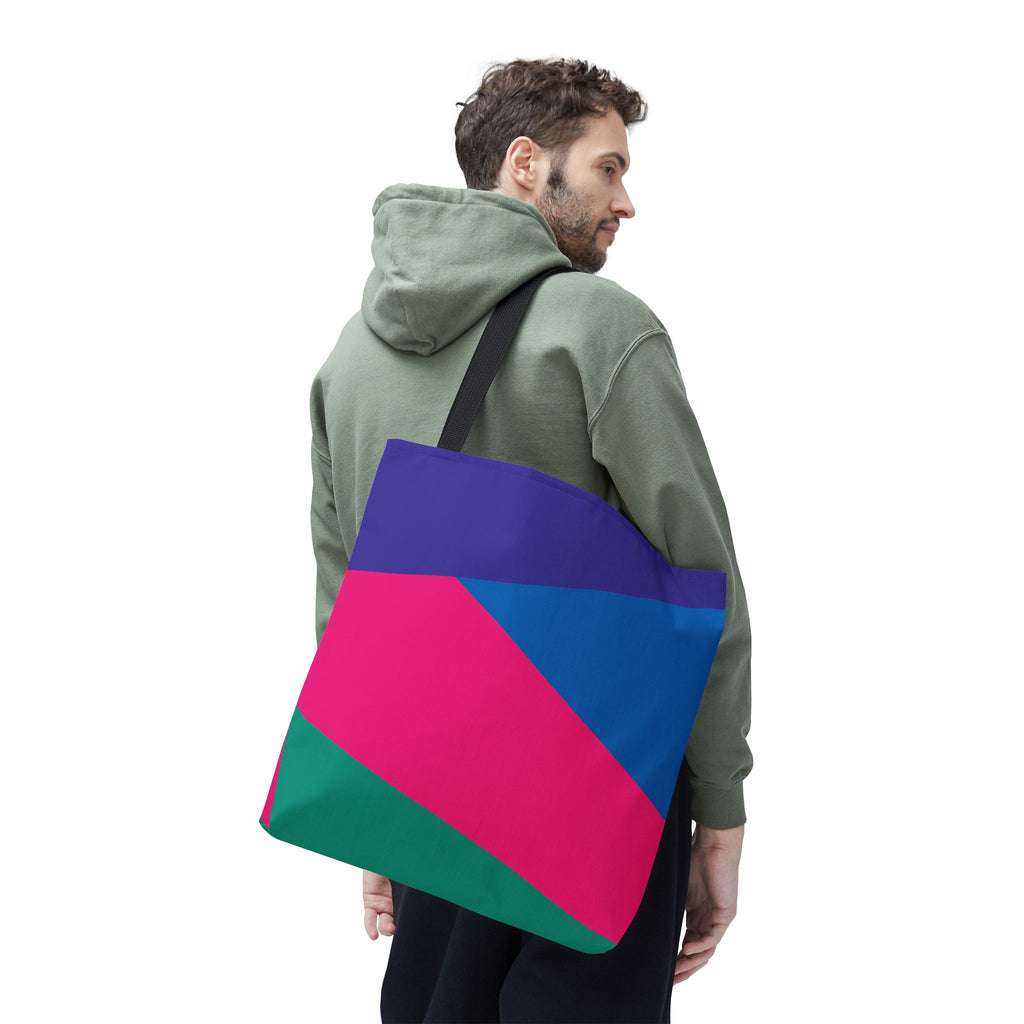 Colorblock Tote Bag