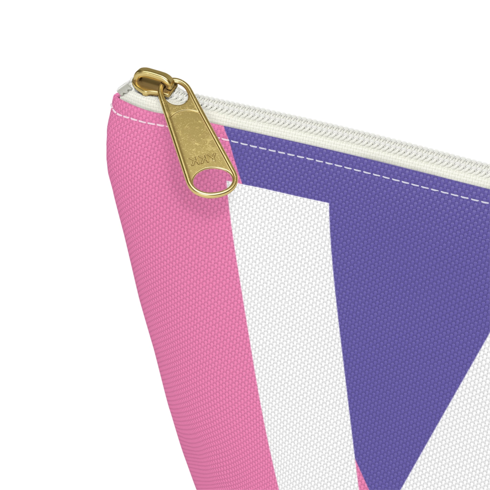 Colorblock Accessory Pouch — Monogram W T-Bottom Cosmetic Bag