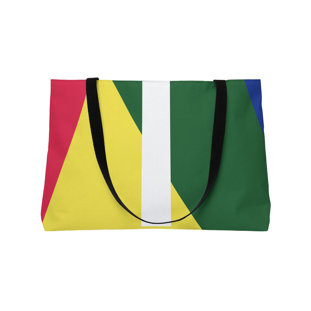 Personalized 'I' Colorblock Tote Bag — Monogram Weekender Tote