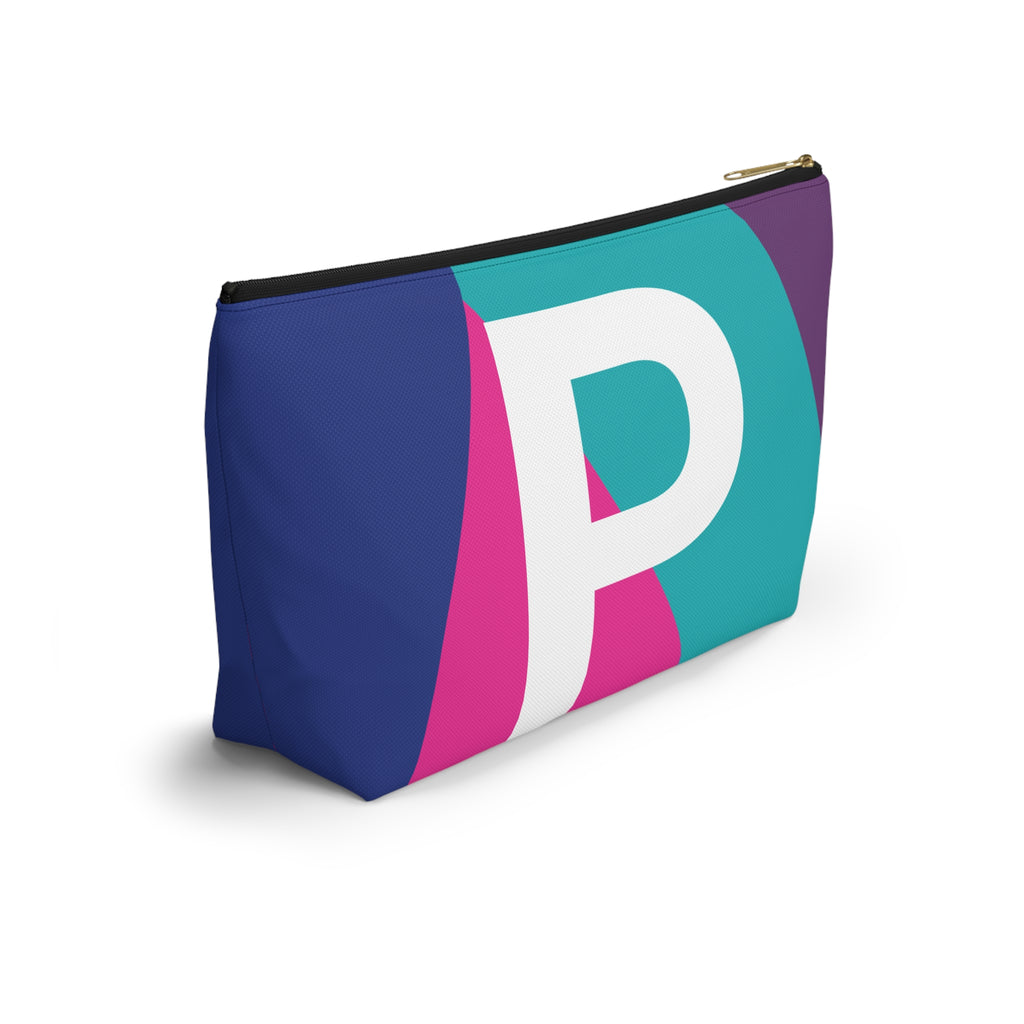 Colorblock Accessory Pouch — Monogram P T-Bottom Cosmetic Bag