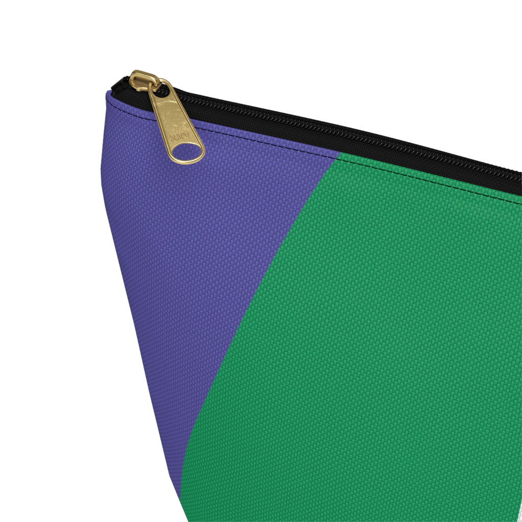 Initials Colorblock Accessory Pouch — Monogram I T-Bottom Cosmetic Bag