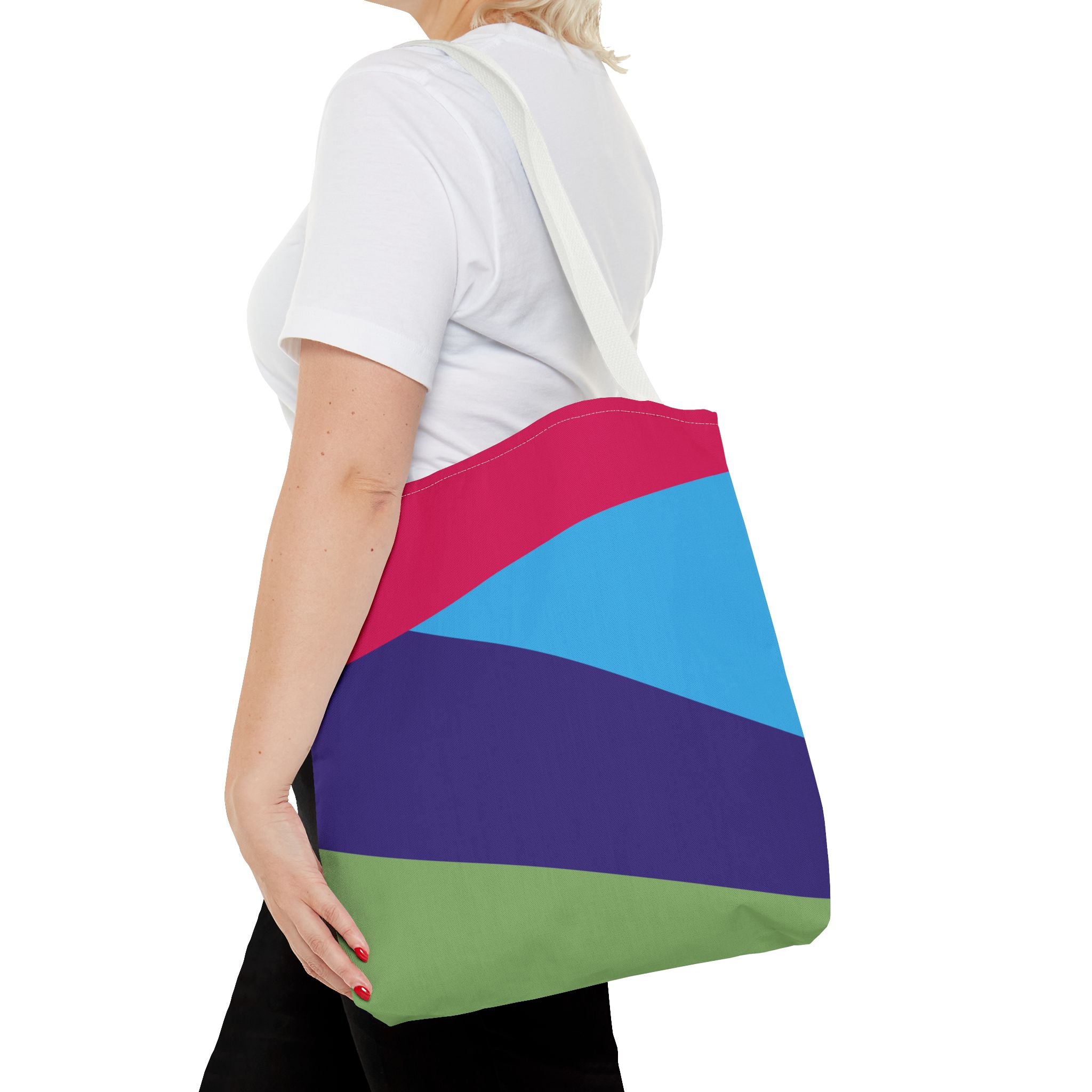 Colorblock Tote Bag