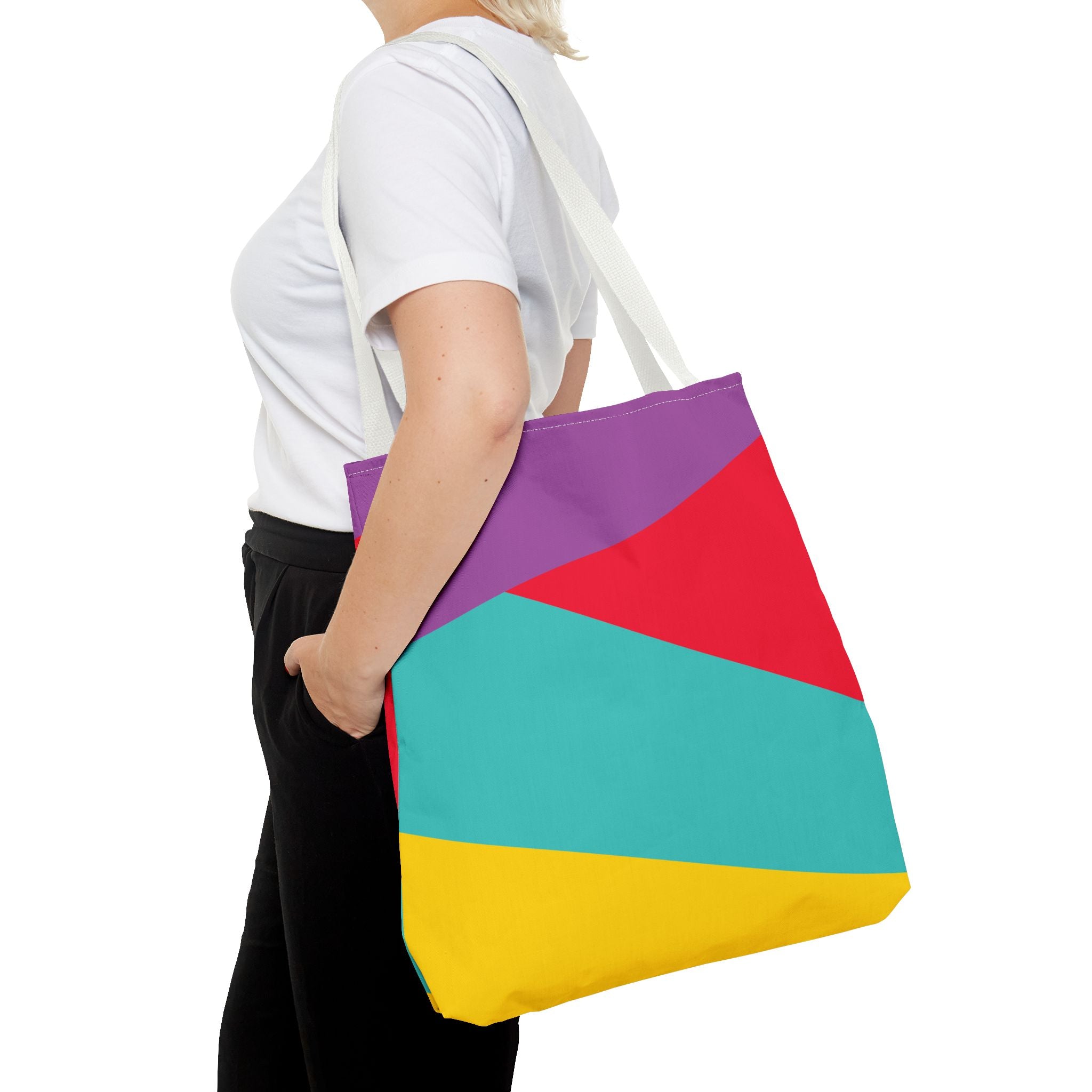 Colorblock Tote Bag