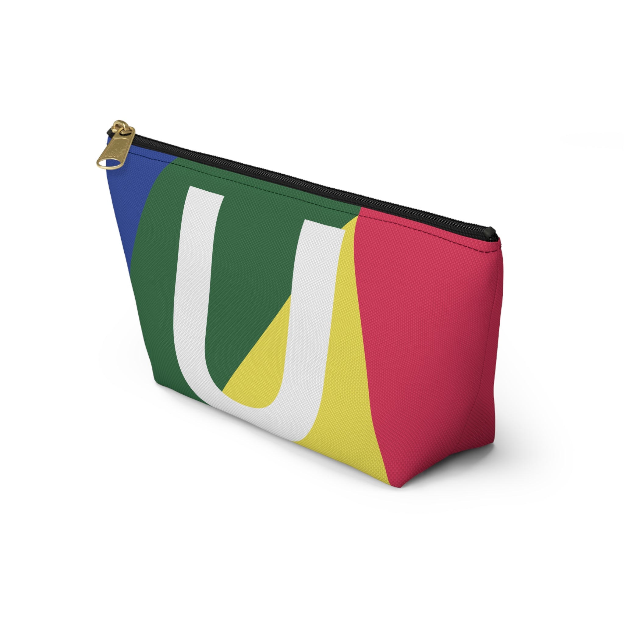 Colorblock Accessory Pouch — Monogram U T-Bottom Cosmetic Bag