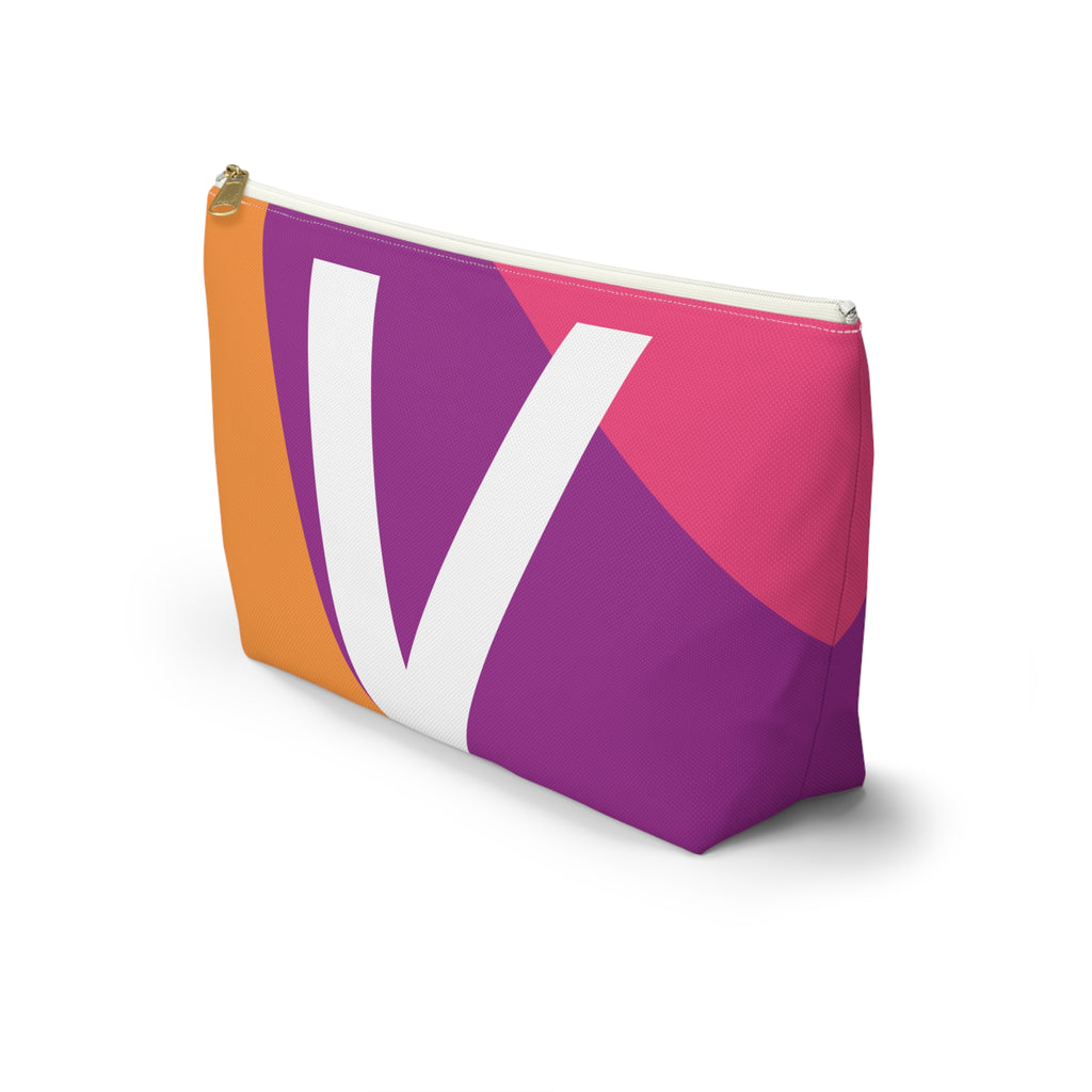 Colorblock Accessory Pouch — Monogram V T-Bottom Cosmetic Bag